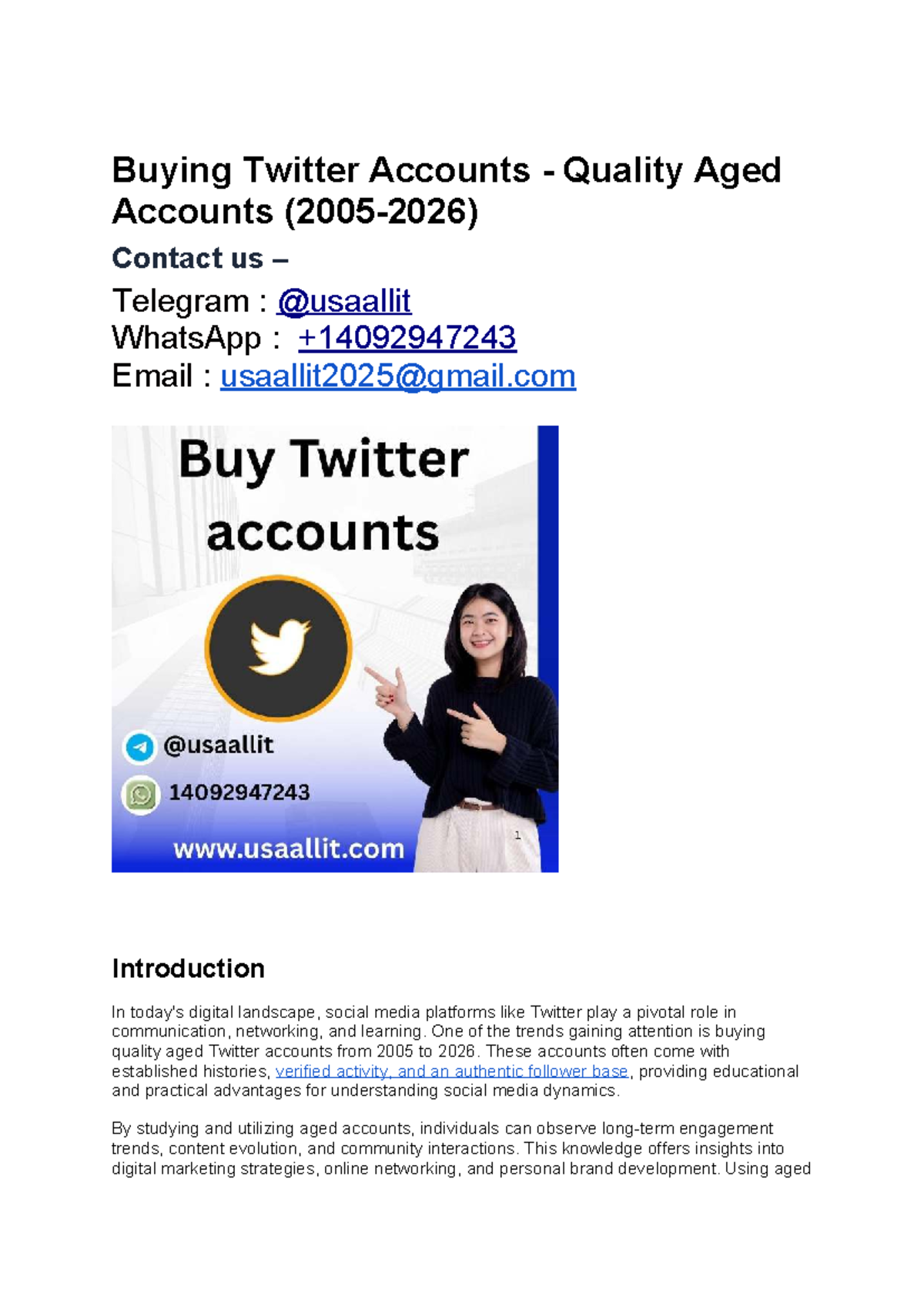 Exploring Quality Aged Twitter Accounts (2005-2026) for Education - Studocu