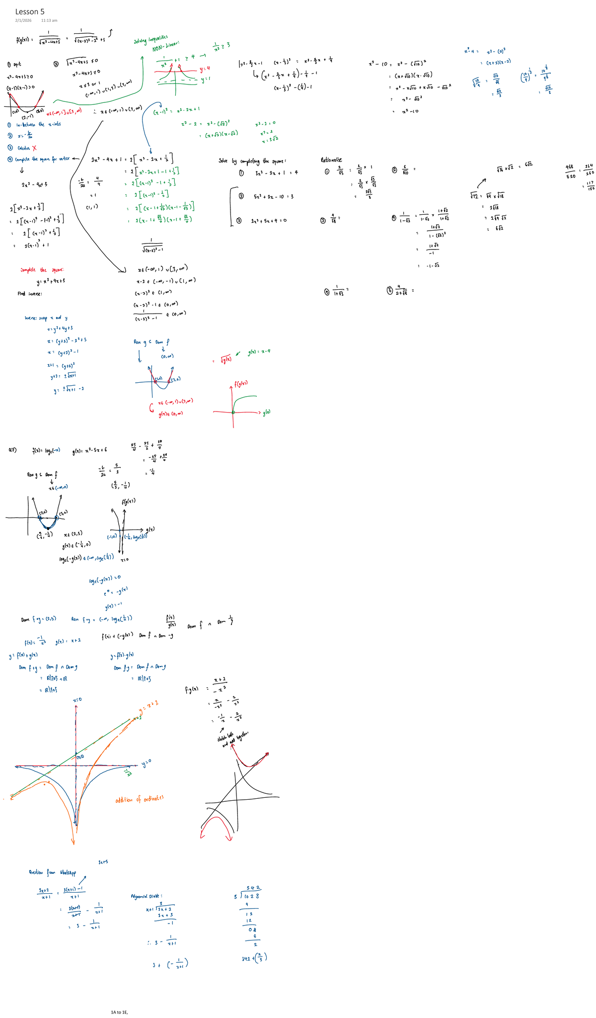 Lesson 5 - Functions and Relations in Calculus - Studocu