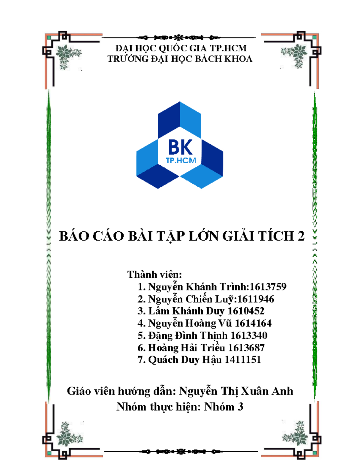 DI HC QUC GIA TP HCM TRNG DI HC B - I H C QU Þ C GIA TP TR NG I H C ...