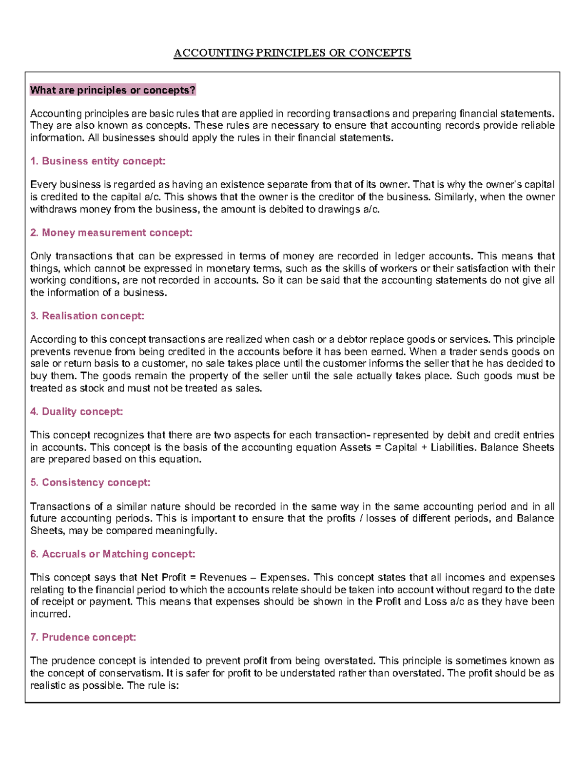 Accounting Theory Notes: Key Principles and Concepts Explained - Studocu
