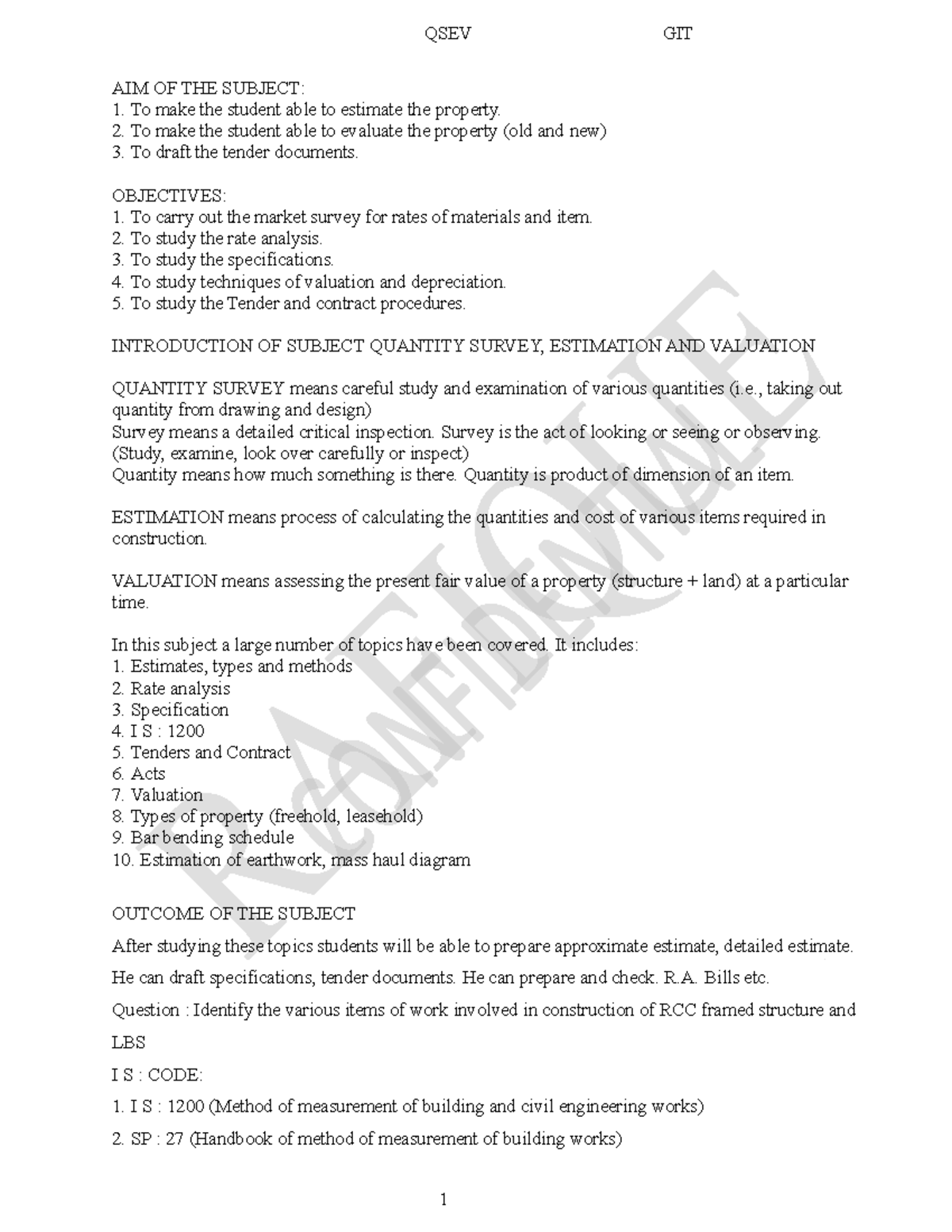 QSEV 101: Comprehensive Notes on Estimation and Valuation in Quantity ...