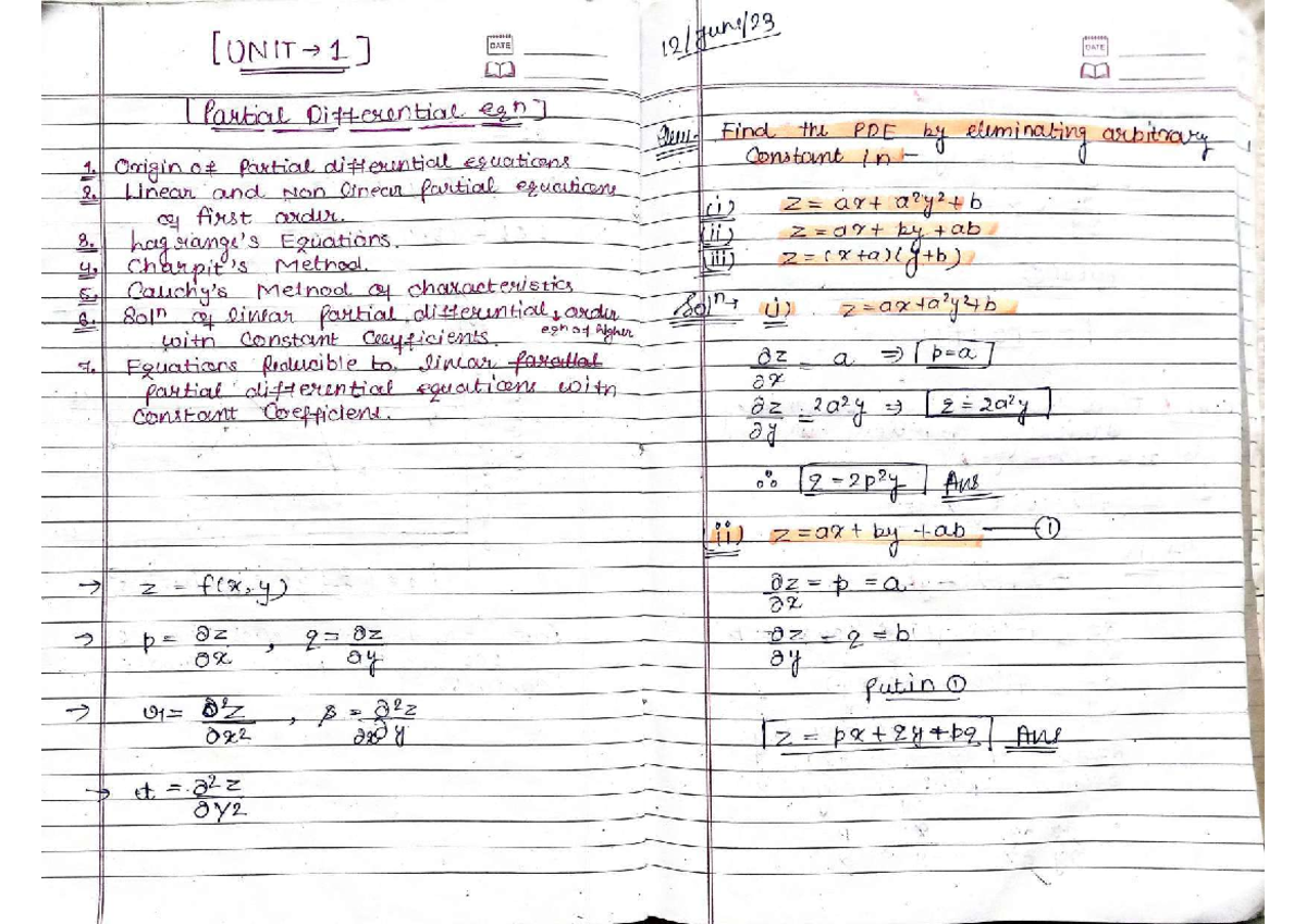 MATH 4 - Comprehensive Guide for B. Tech 3rd & 4th Sem. - Studocu