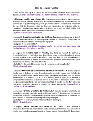 EA6. Compras y Ventas: Análisis del Ciclo de Operaciones - Studocu