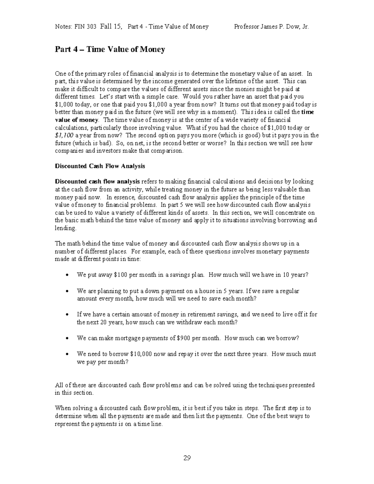 "4 - Time Value of Money: Key Concepts and Cash Flow Analysis" - Studocu