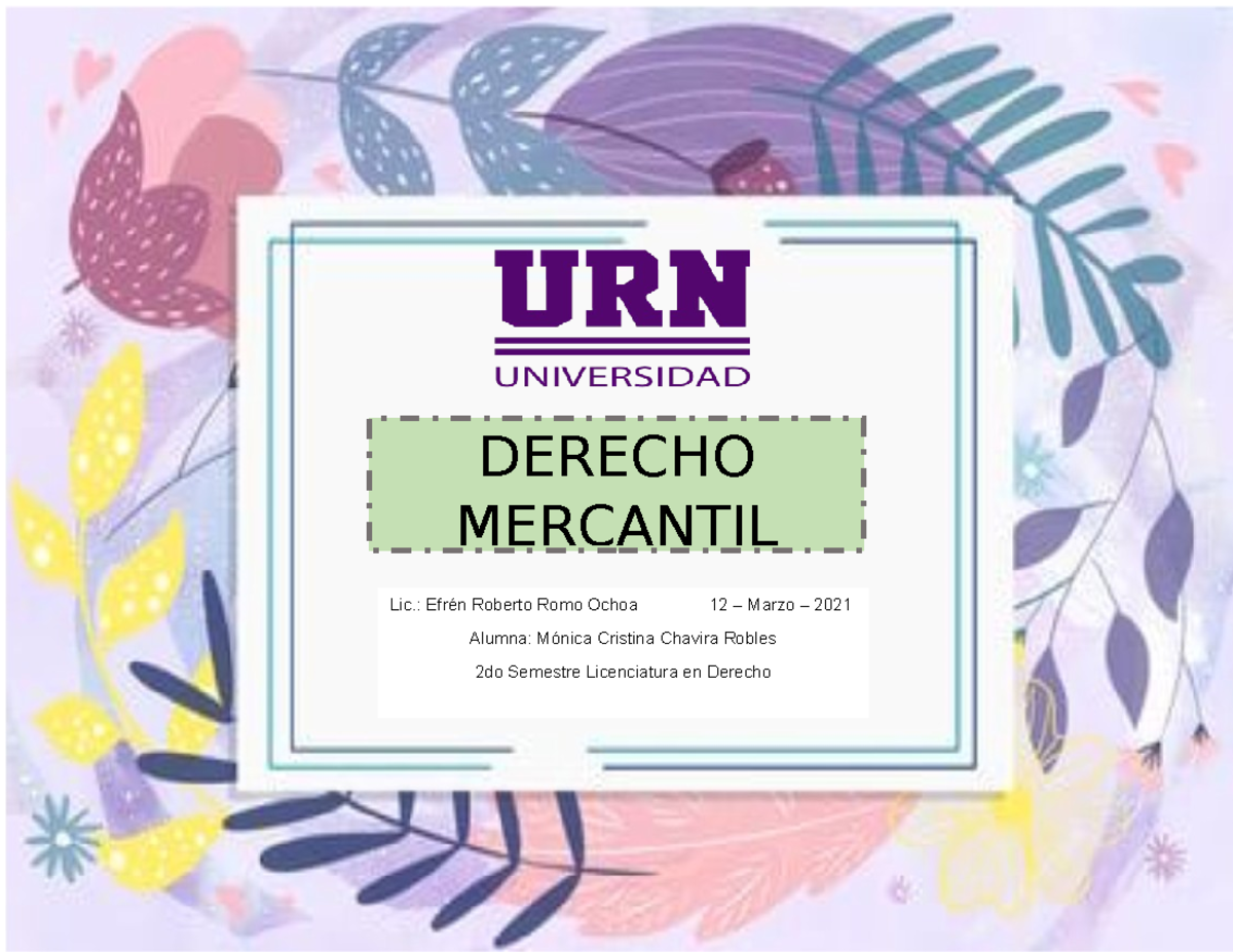 Cuadro DE Sociedades - DERECHO MERCANTIL Lic.: Efrén Roberto Romo Ochoa ...