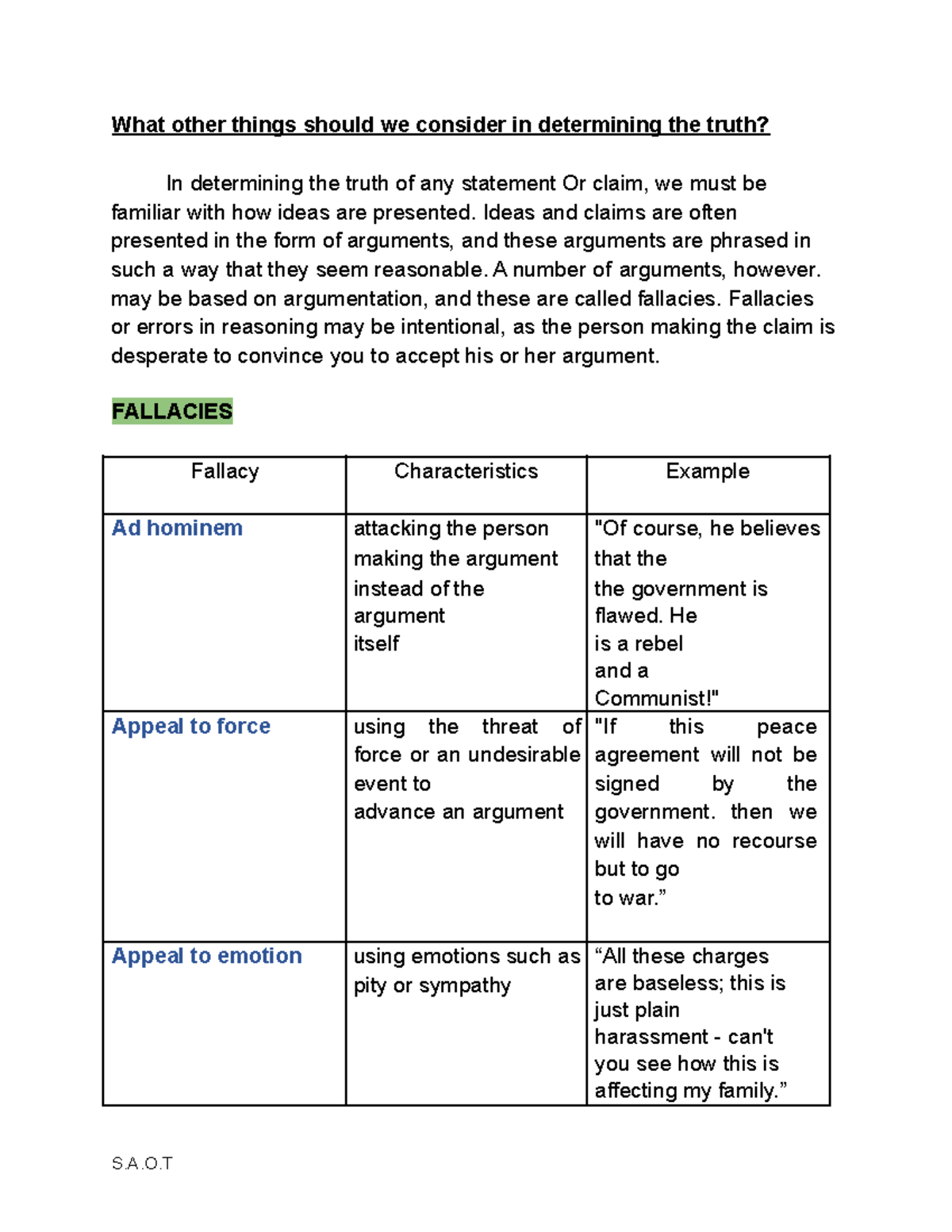 Types of Fallacies in Philosophy: Understanding Errors in Reasoning ...