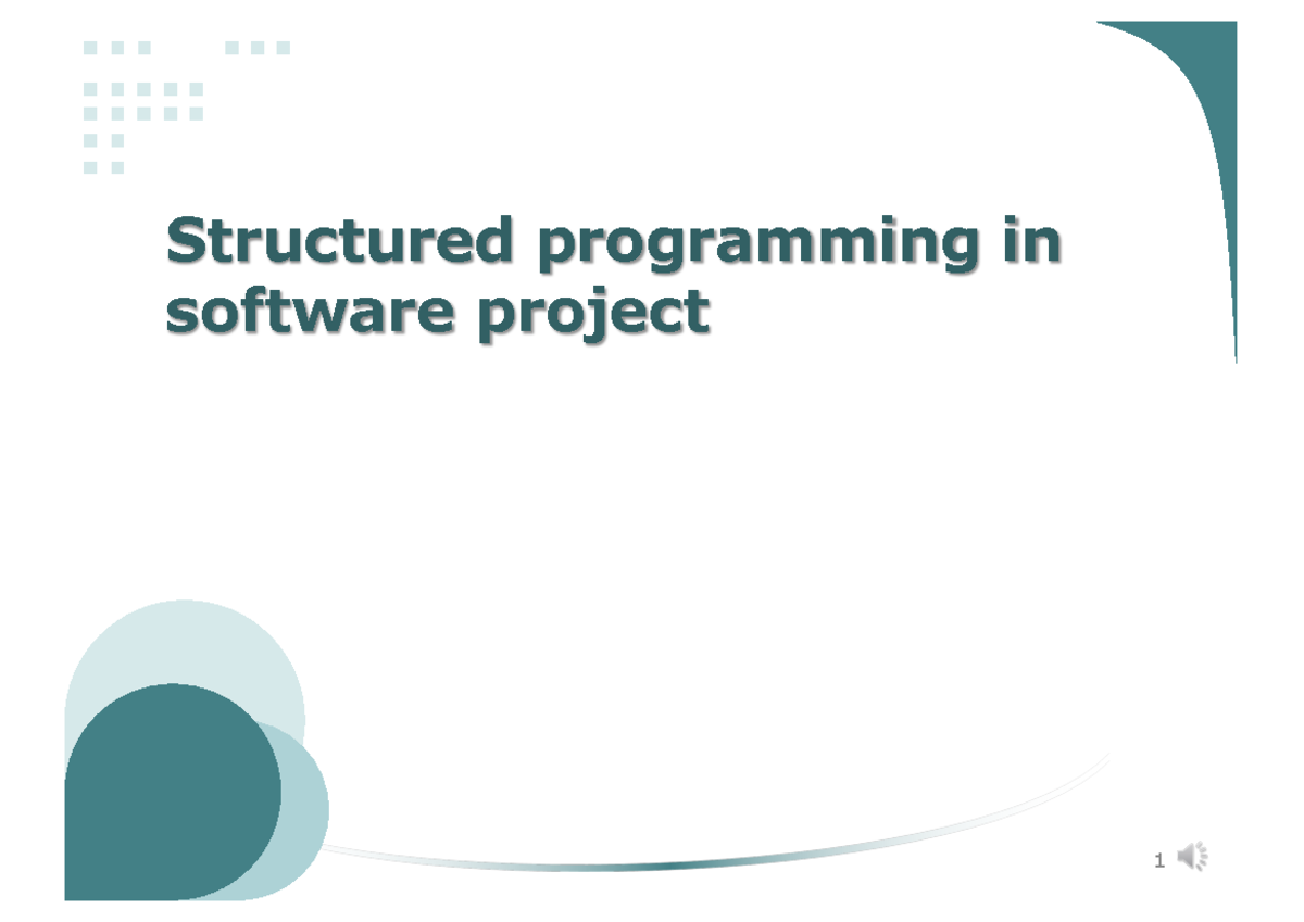 SP02 - Slide of structure programming - Structured programming in ...