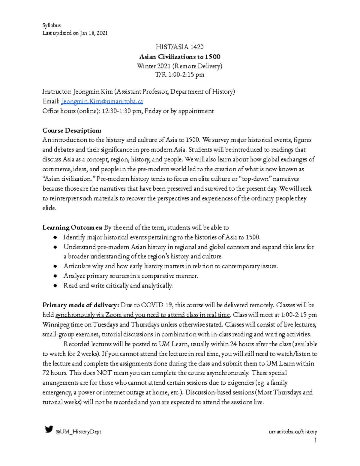1420 syllabus Winter 2021 - 0ast updated oǓ JaǓ ؾؿؽؿ ,مؾ HIST/ASIA ؽؿف ...