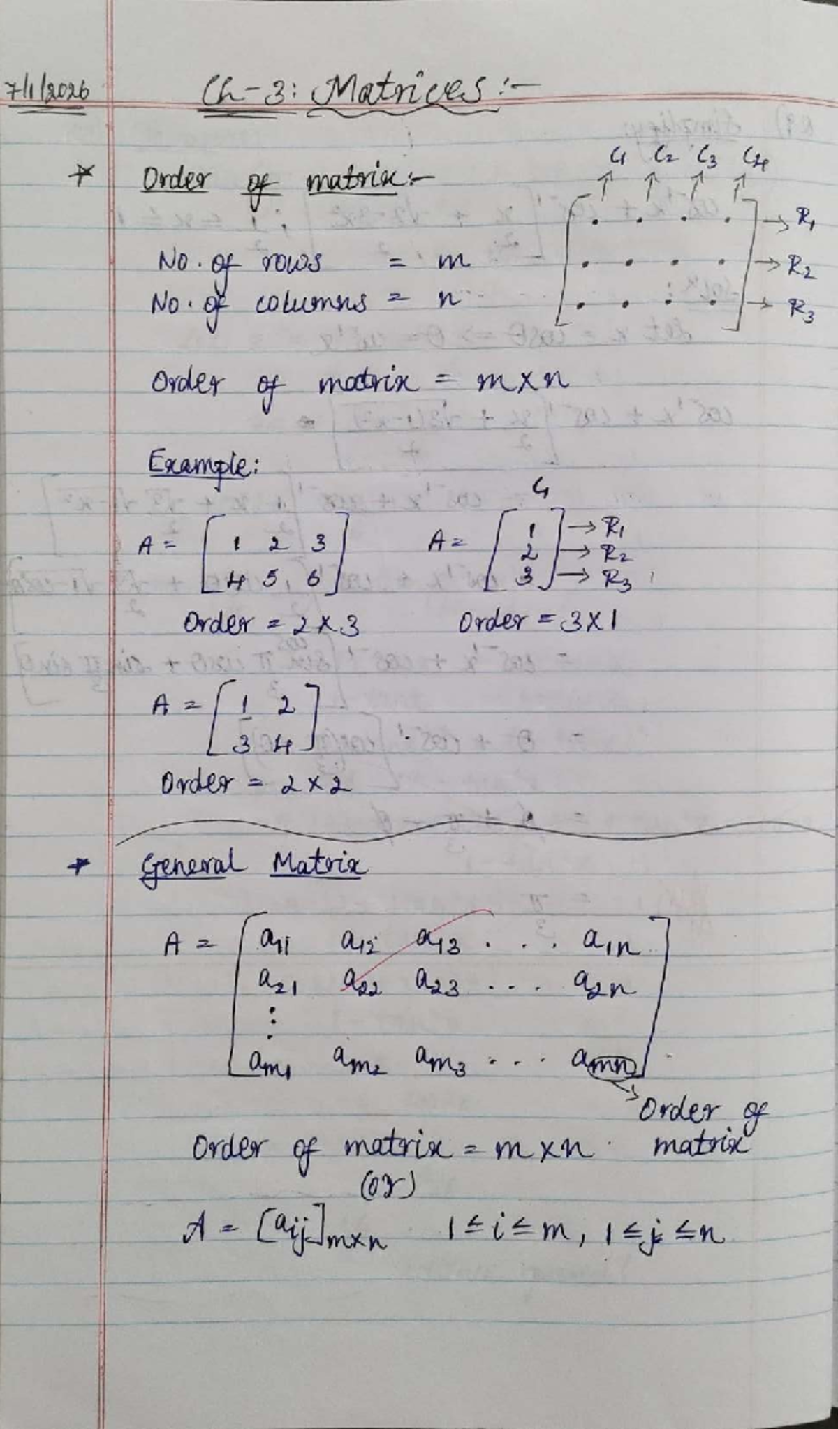 Matrices: Order, Types, and Operations (C2 C3 C4) - Studocu