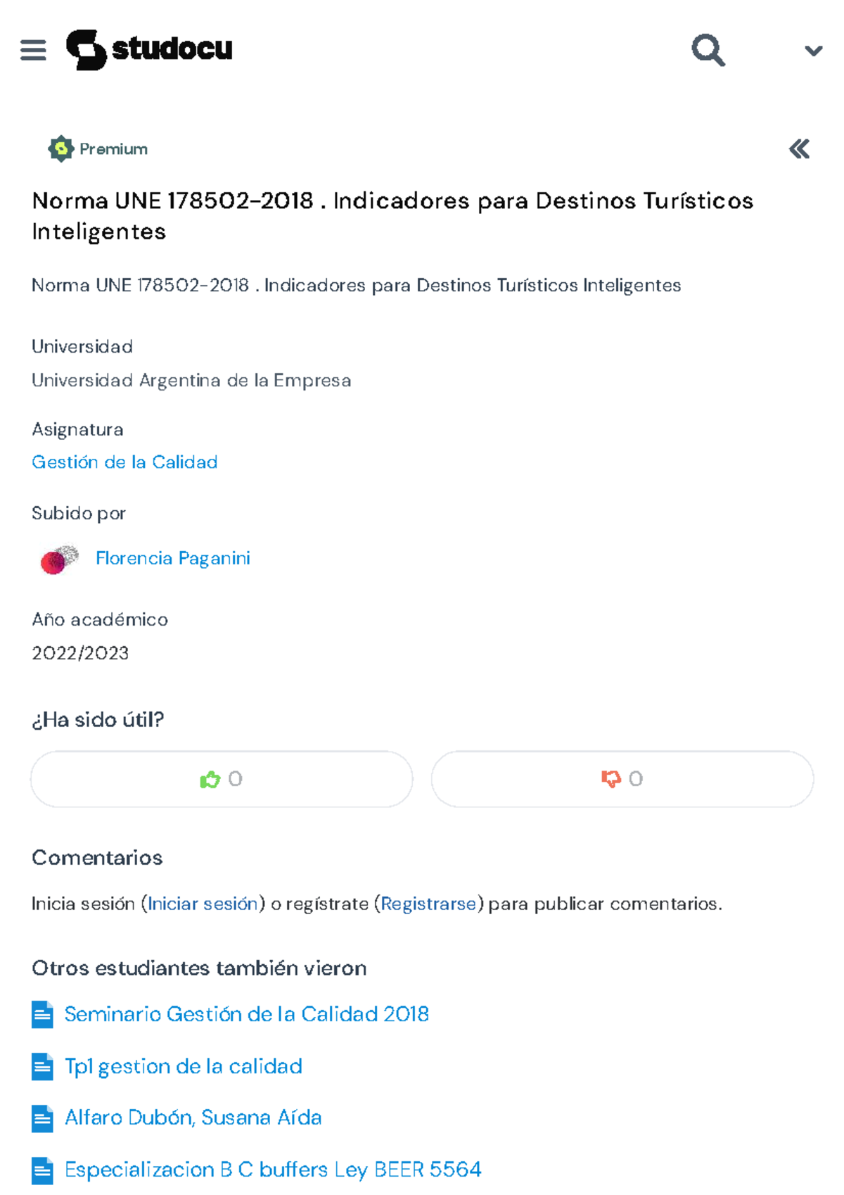 Norma UNE 178502: Indicadores para Destinos Turísticos Inteligentes ...