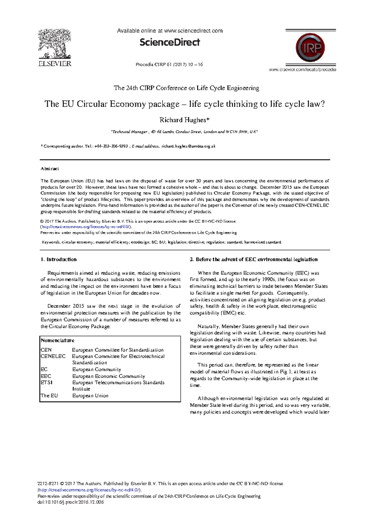 EU Circular Economy Package: Life Cycle Thinking & Legislation Insights ...