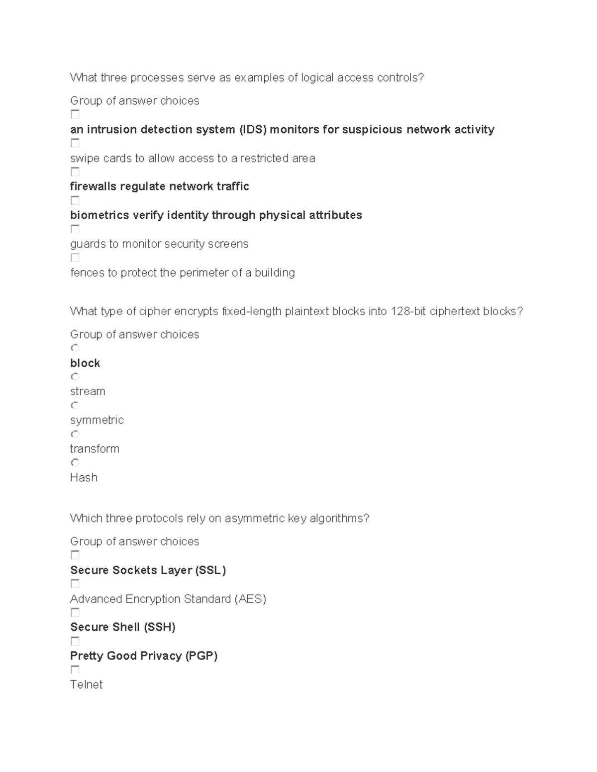 IT 4 Review: Logical Access Controls, Cryptography, and Incident ...