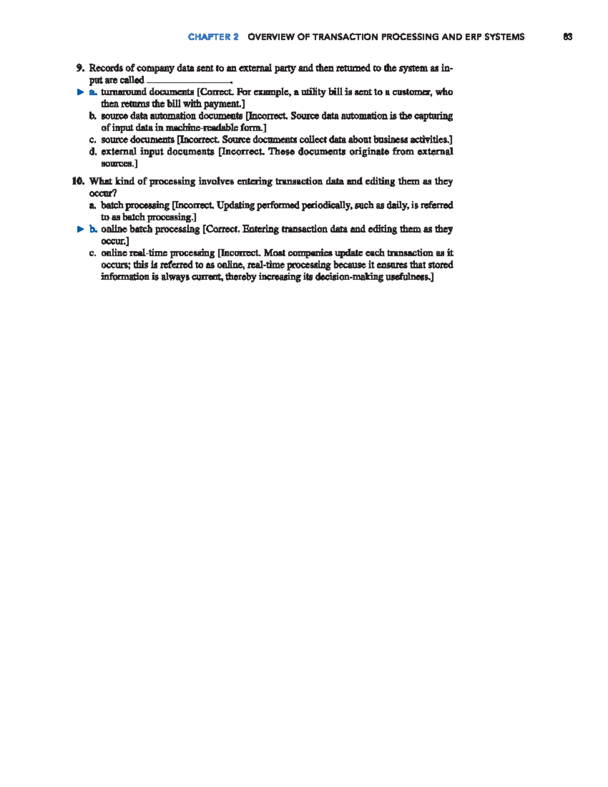 C2-1 - HUIT - CHAPTER 2 OVERVIEW OF TRANSACTION PROCESSING AND ERP ...