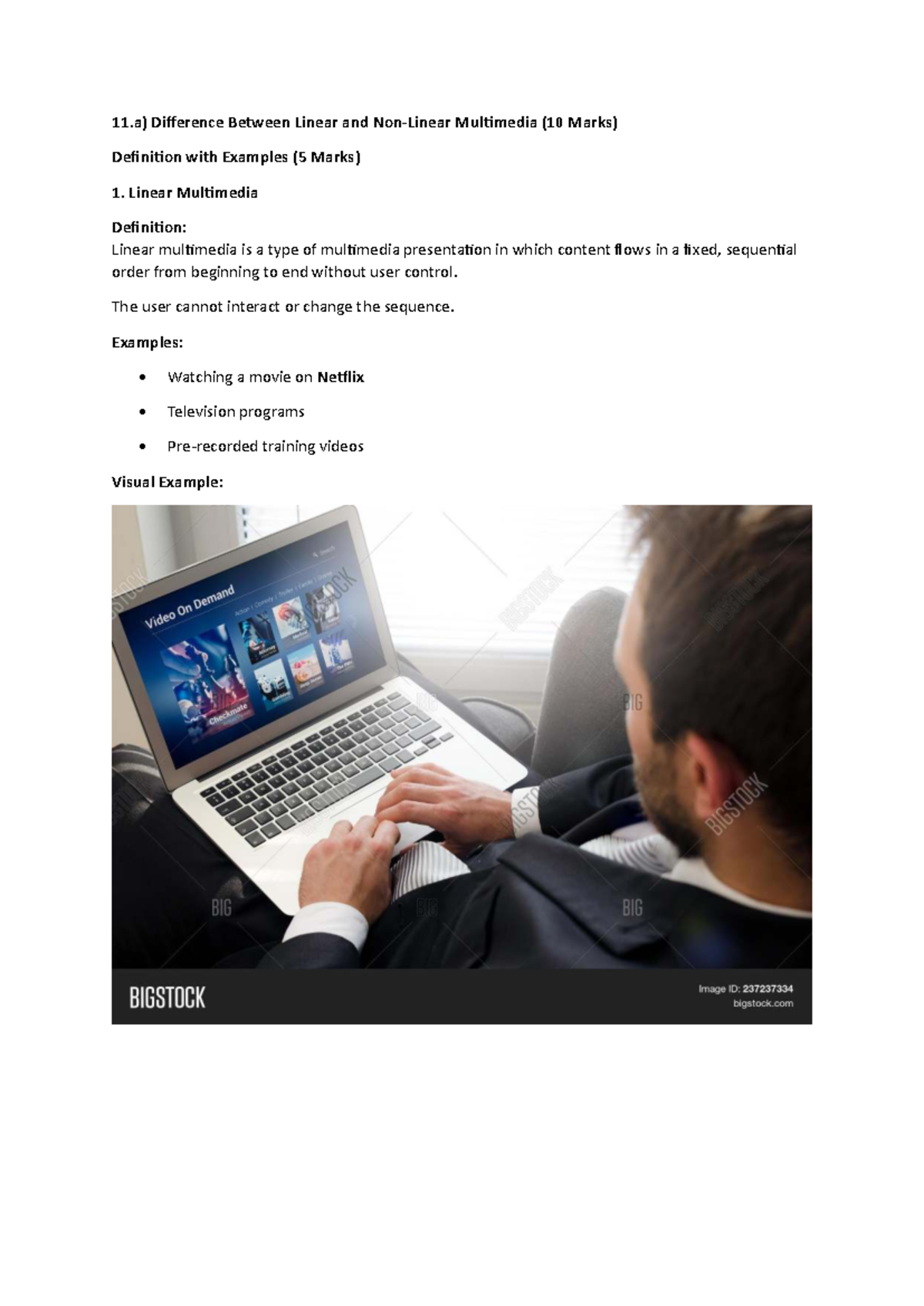 11.a) Differences Between Linear & Multimedia: Definitions & Examples ...