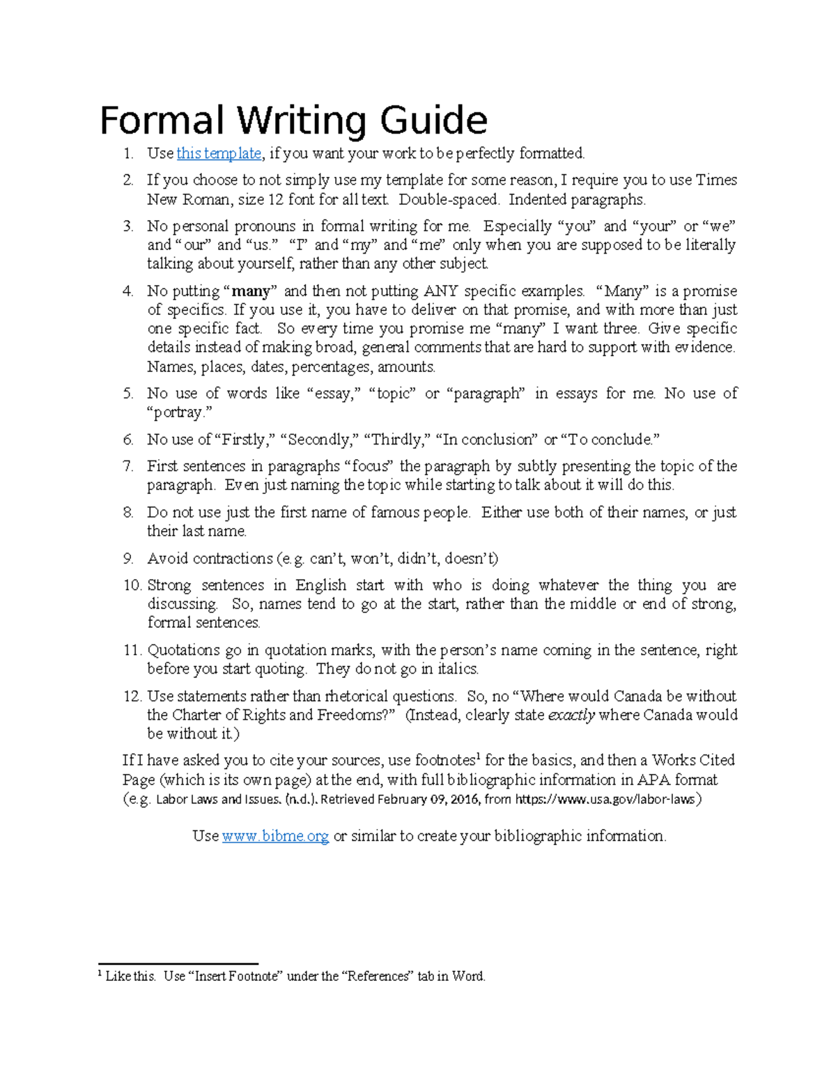 Formal writing guide: essential tips for perfect formatting - Studocu