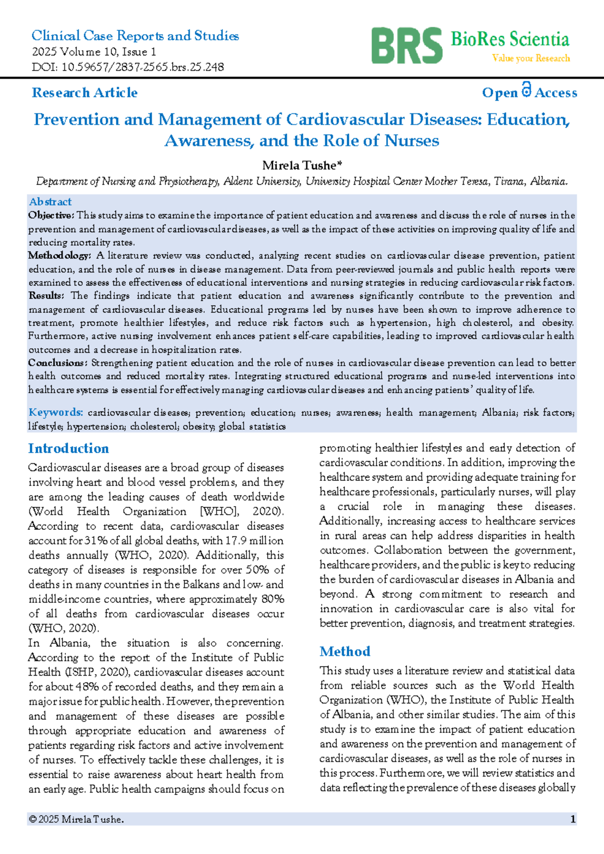 Clinical Case Reports and Studies (NUR 2025): Cardiovascular Disease ...