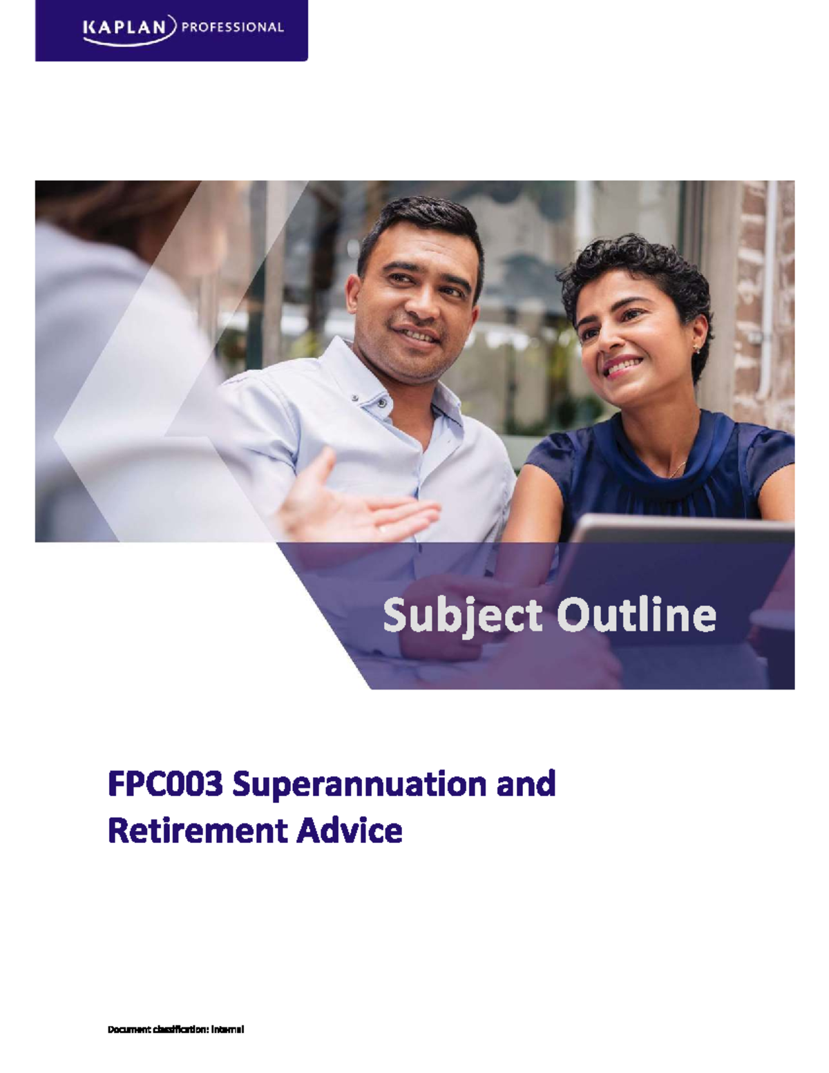 FPC003 Superannuation & Retirement Advice Course Outline Summary - Studocu