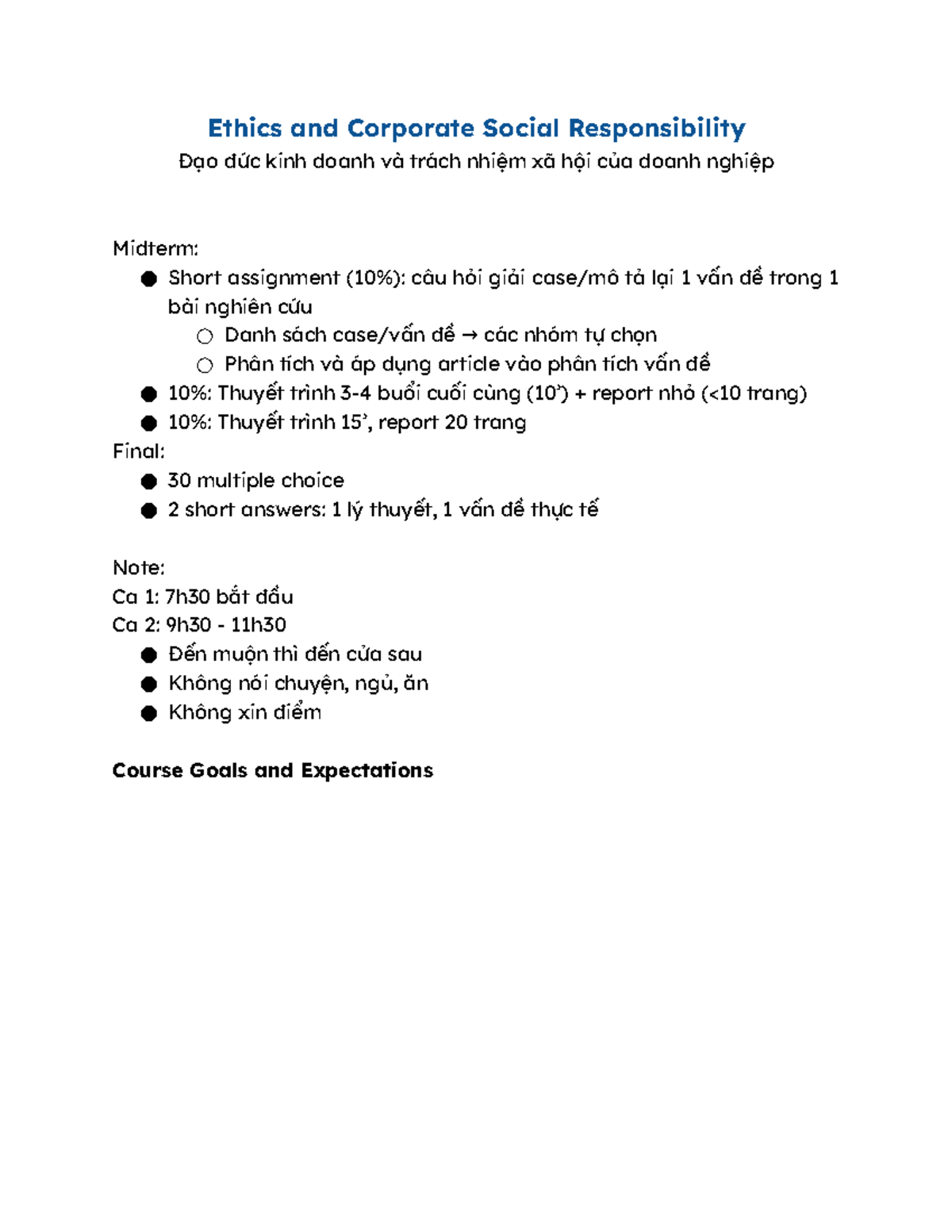 DDKD CHAPTER 1 - business ethics and CSR - Ethics and Corporate Social ...