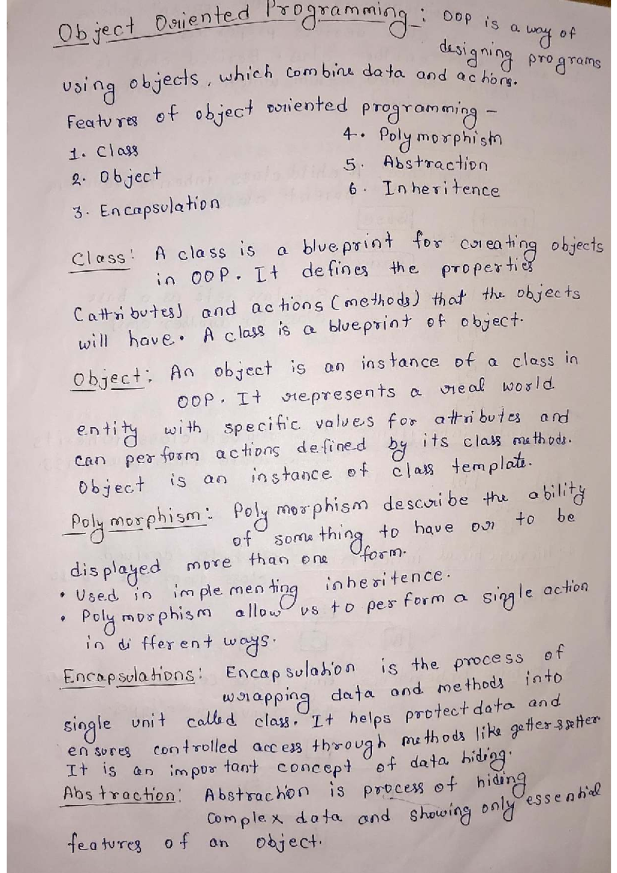 OPPS 1 2 - Object Oriented Programming Concepts and Models - Studocu