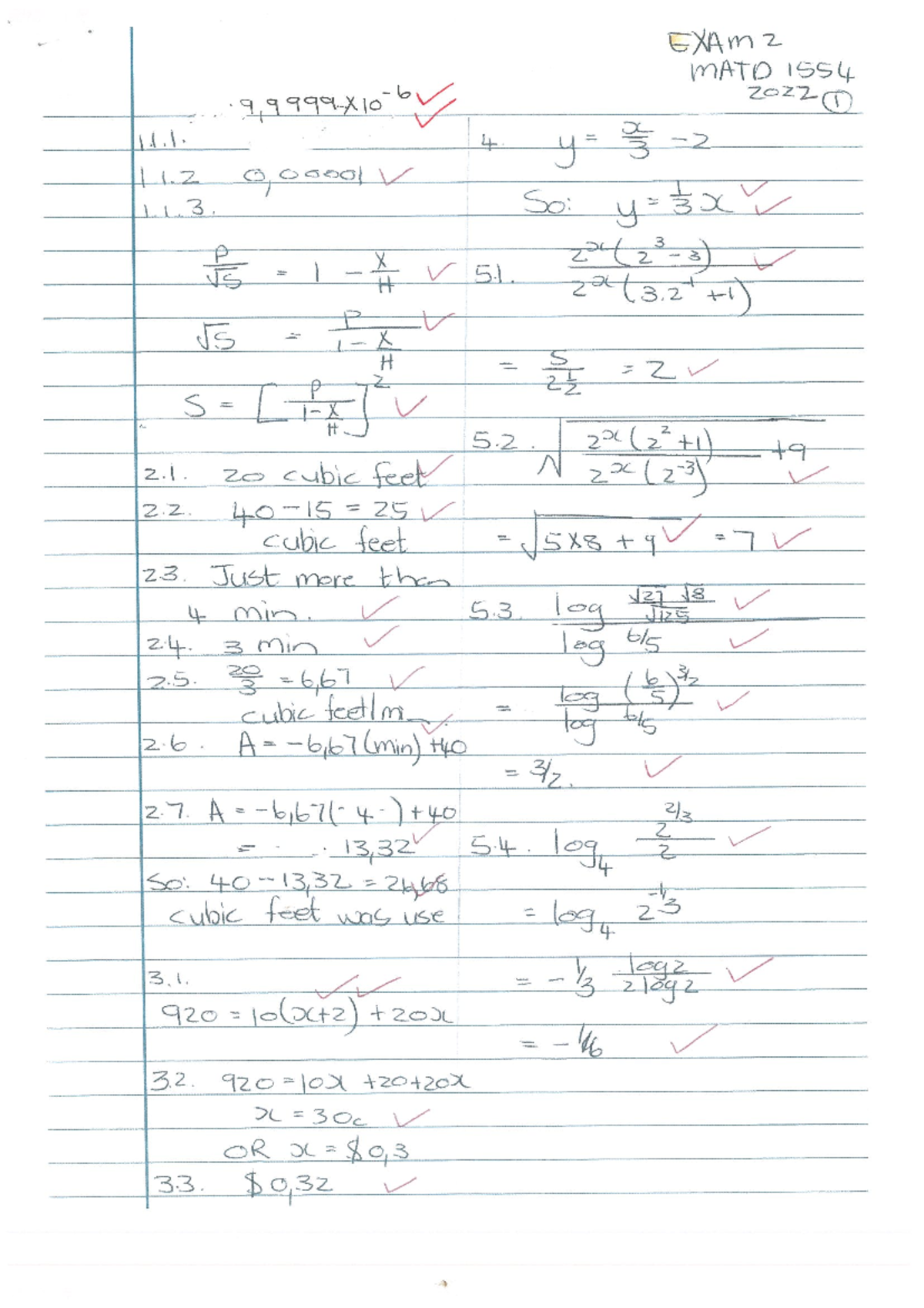 MEMO EXAM 2 MATD1554 - past year paper for practice - EXAmz MATD 1554 ...