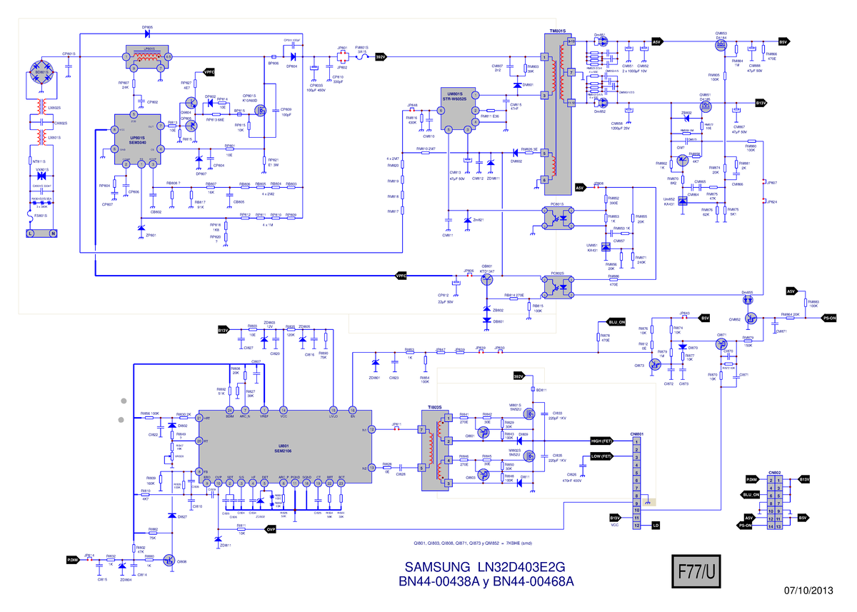DP805 Circuit Analysis for BN44-00438A & BN44-00468A - Studocu