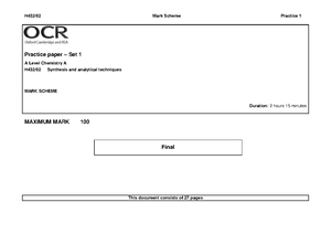 Aqa a level chemistry CPAC - 5 - CPAC - 5 Distillation of a product ...
