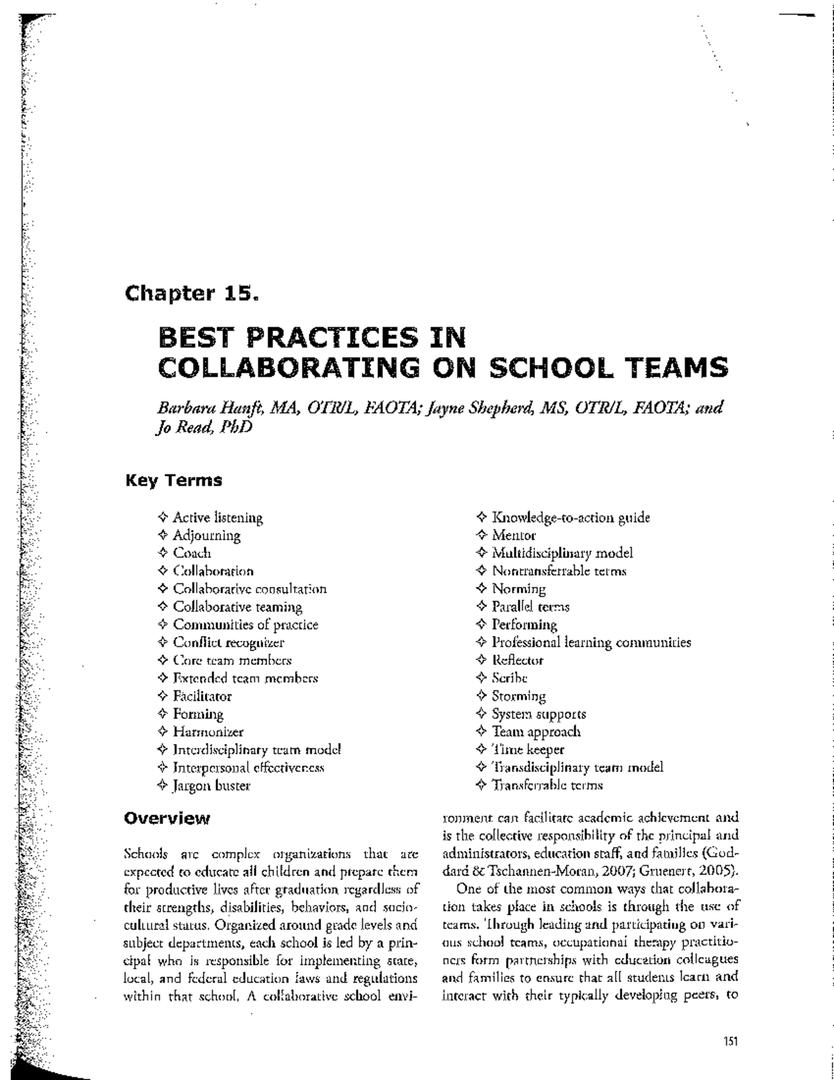 Ch 15. Best Practices for Effective Collaboration in School Teams - Studocu
