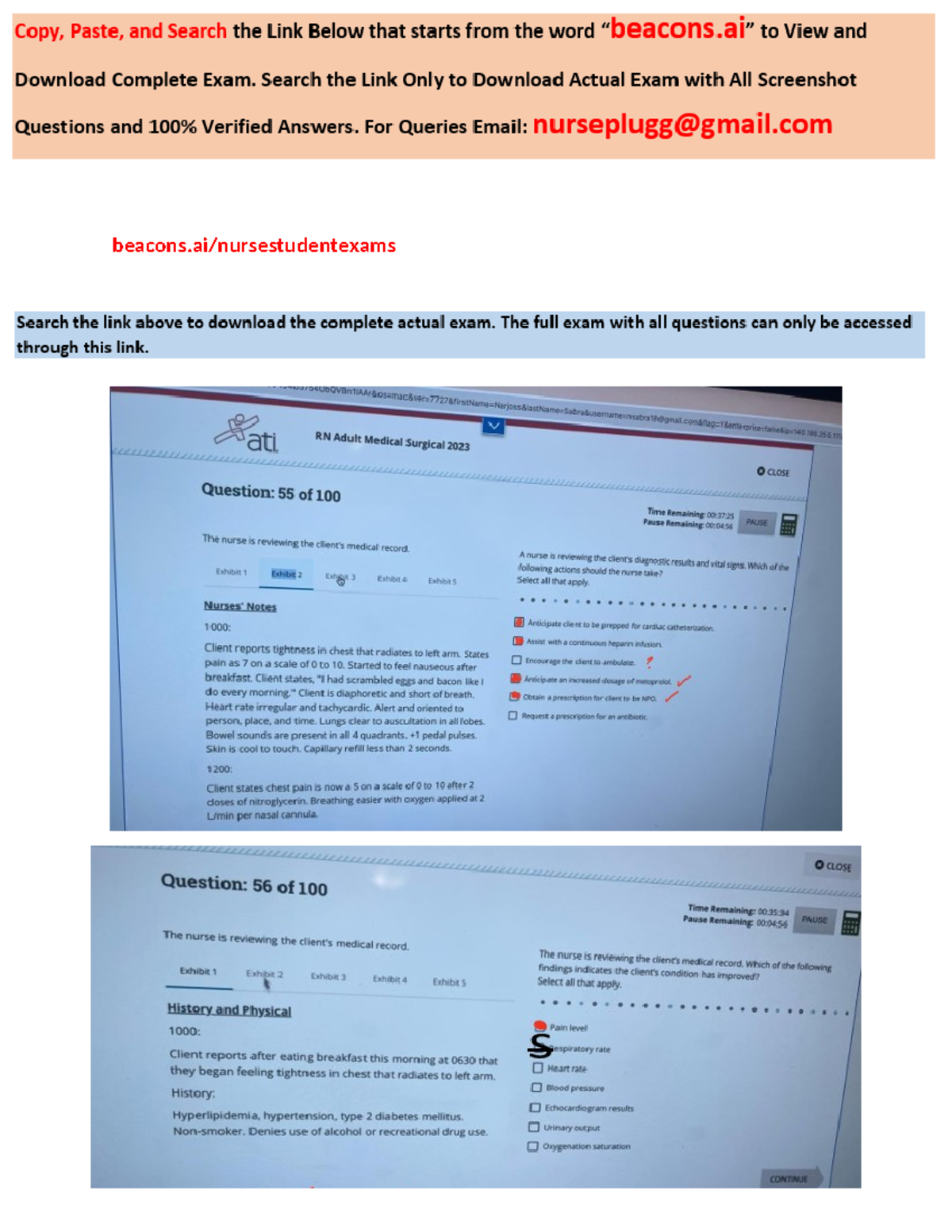 2025 ATI RN Med Surg Proctored Exam with NGN 100 Qs & Answers - Studocu