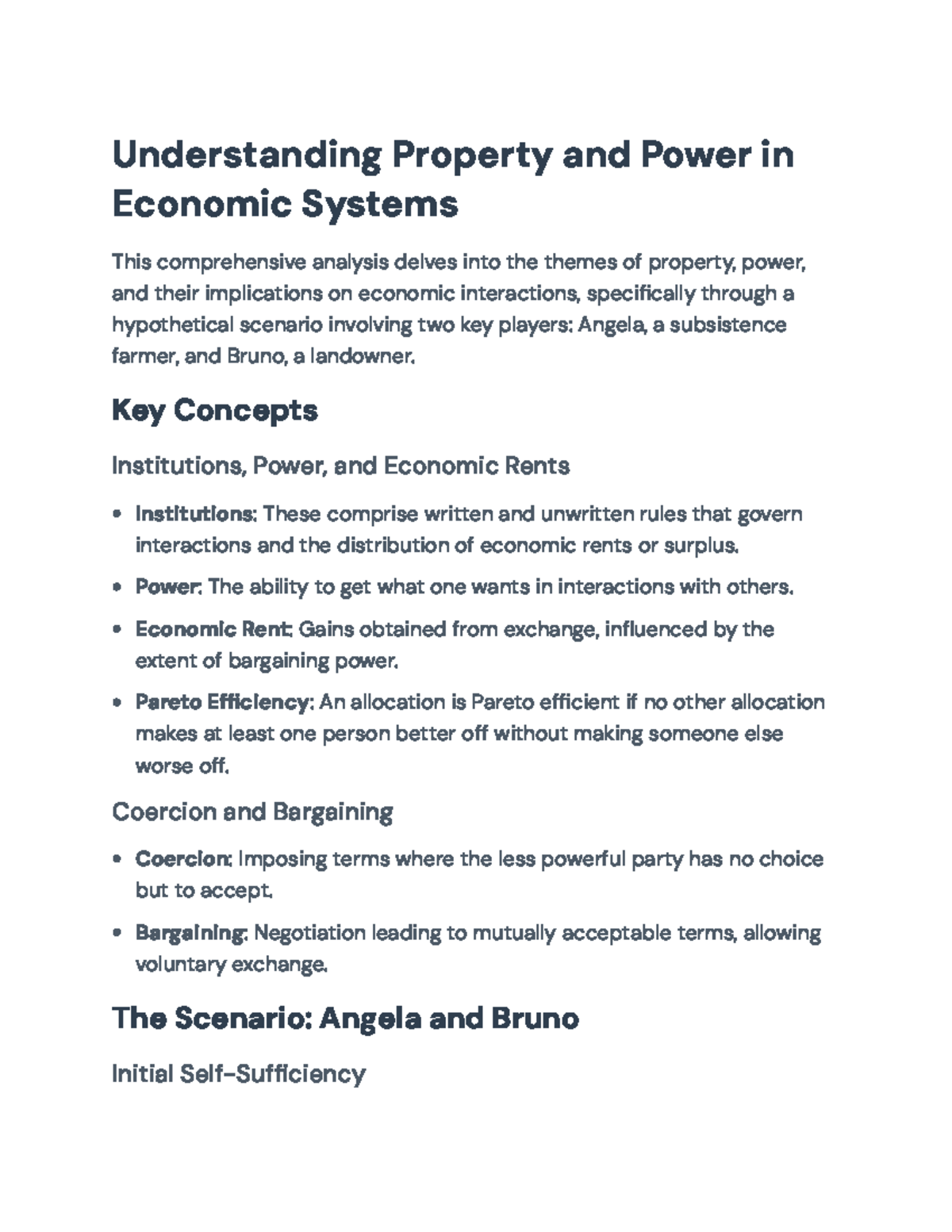 Economic Power Dynamics: Property and Coercion in Economic Systems ...