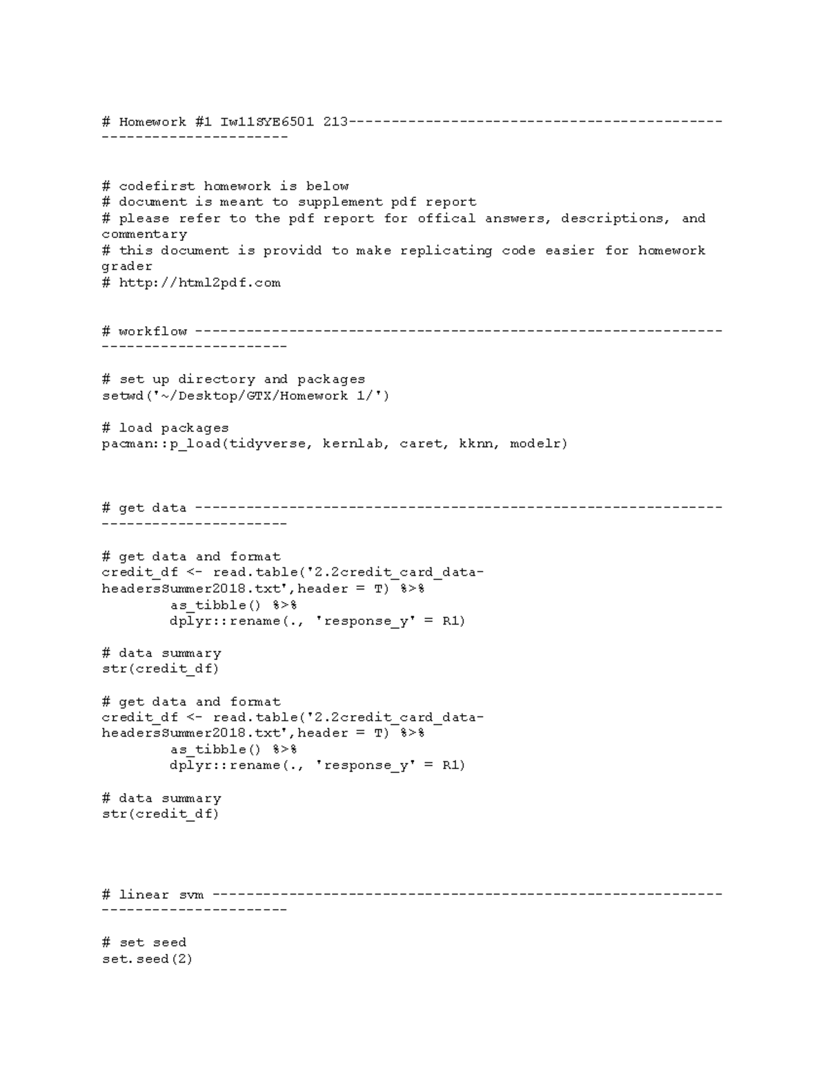 Homework Iw11SYE6501: CodeFirst Homework Script and Analysis - Studocu