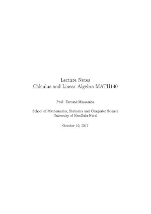 MATH140 Worksheet 2 – Calculus & Linear Algebra Practice Questions ...