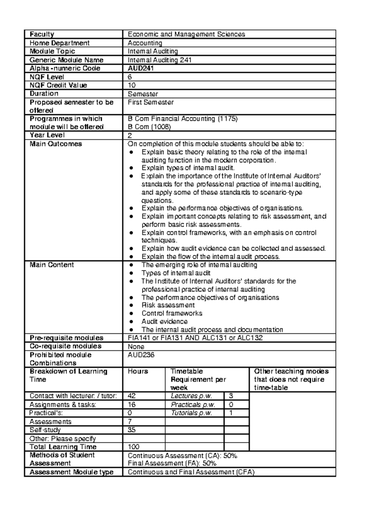 Download (20) - This is a document with the course summaries - Faculty ...
