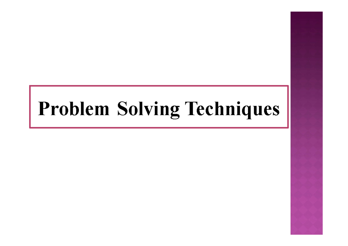 4th - LEC - Problem Solving Techniques Root Cause Analysis (RCA ...