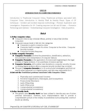 Introduction to Operating Systems - CS3451 - Unit 4: Storage Management ...