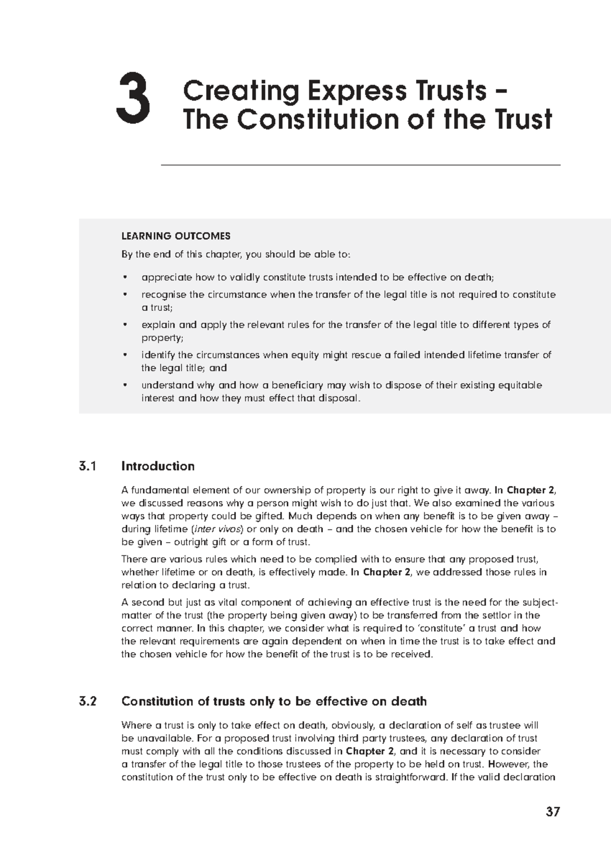Creating Express Trusts: Constitution and Legal Principles (2526) - Studocu