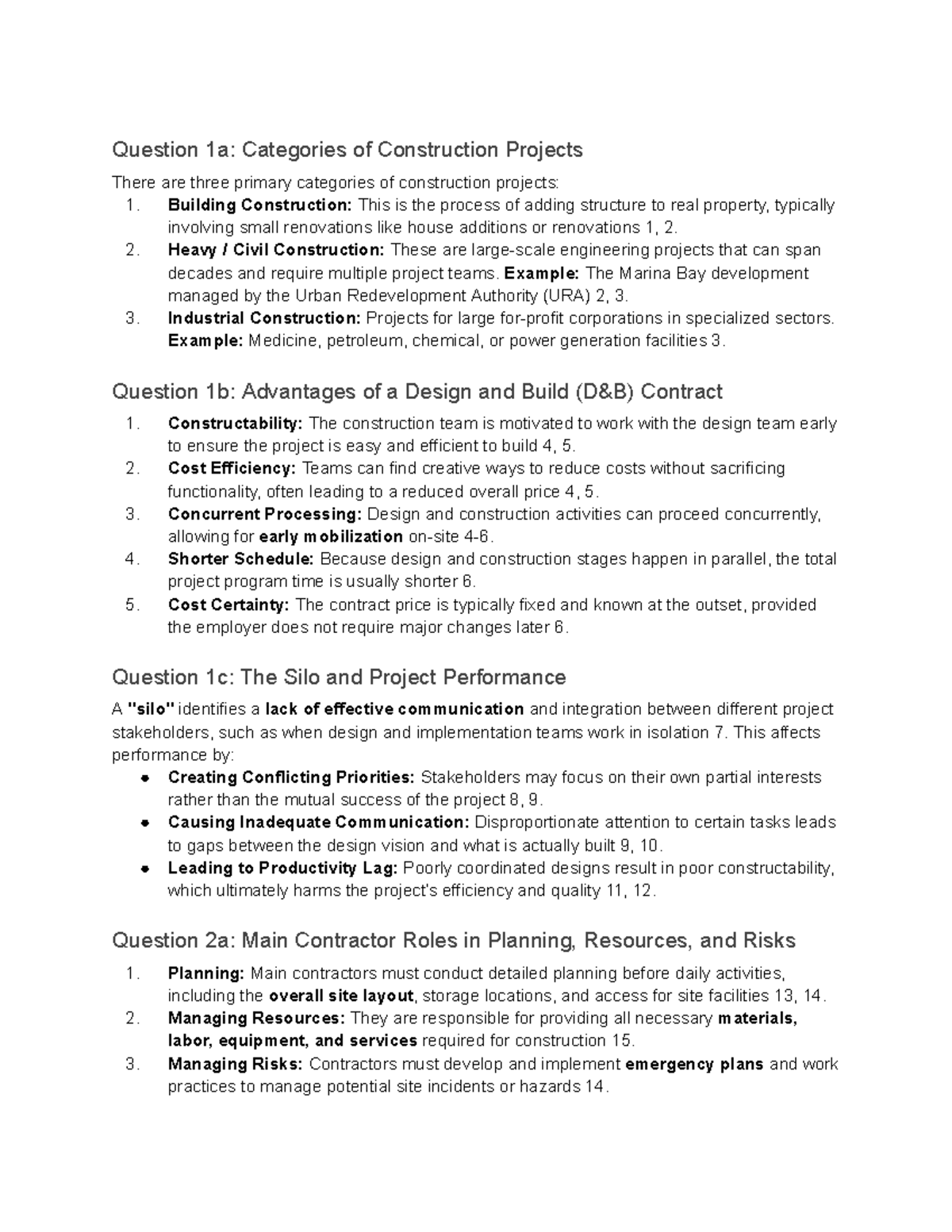 Foundations of Construction Management: Project Categories & Roles ...
