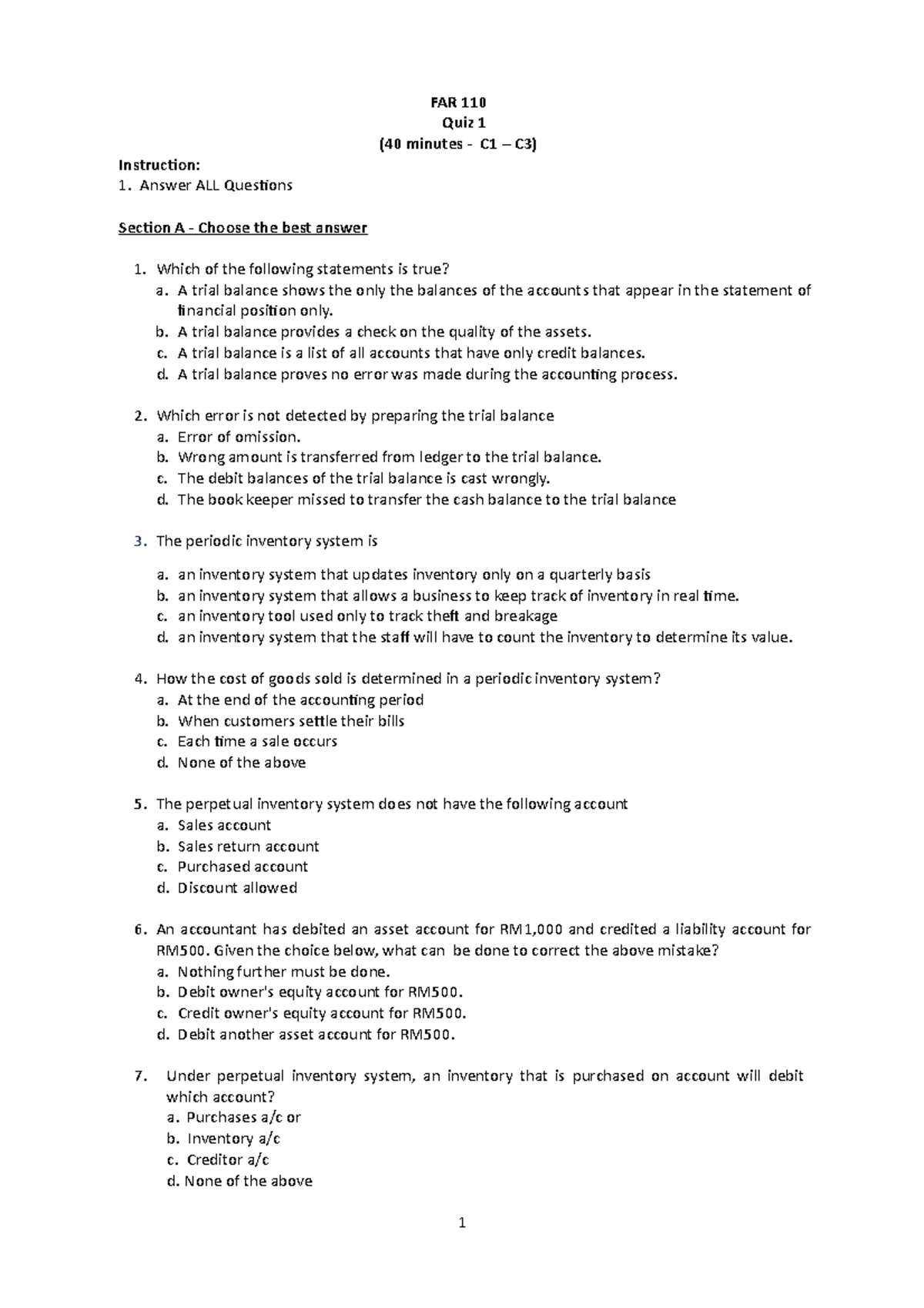Accounting Format (SOPL & SOFP) - Name of business Statement of Profit ...