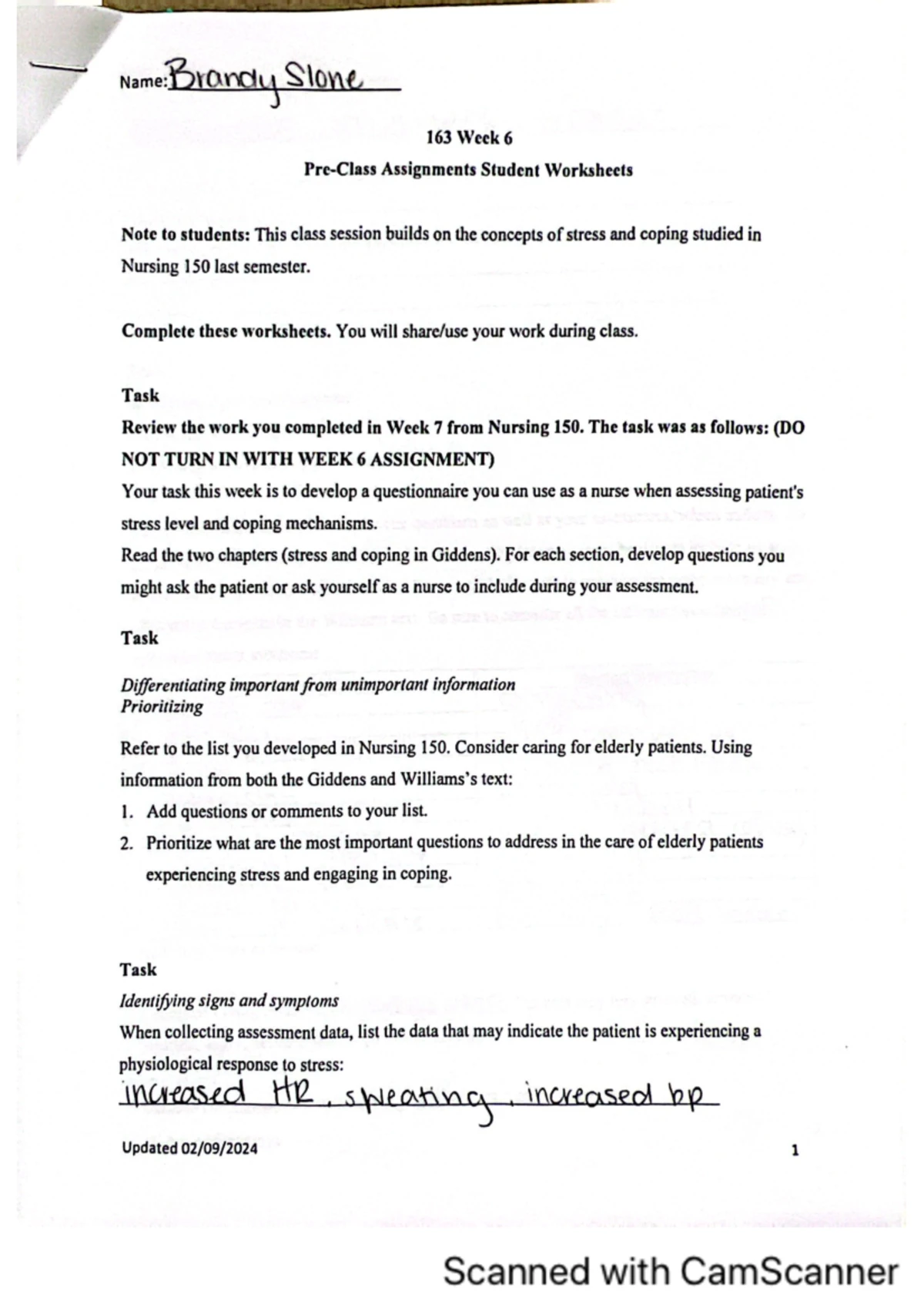 163 Week 5 - Homework Assignment Details and Guidelines - Studocu
