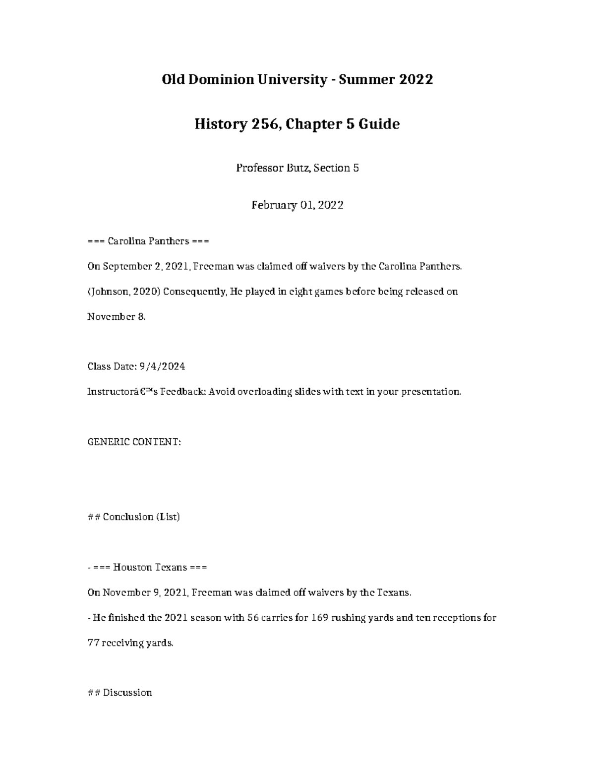 History 256 Chapter 5 Guide - Old Dominion University - Summer 2022 ...