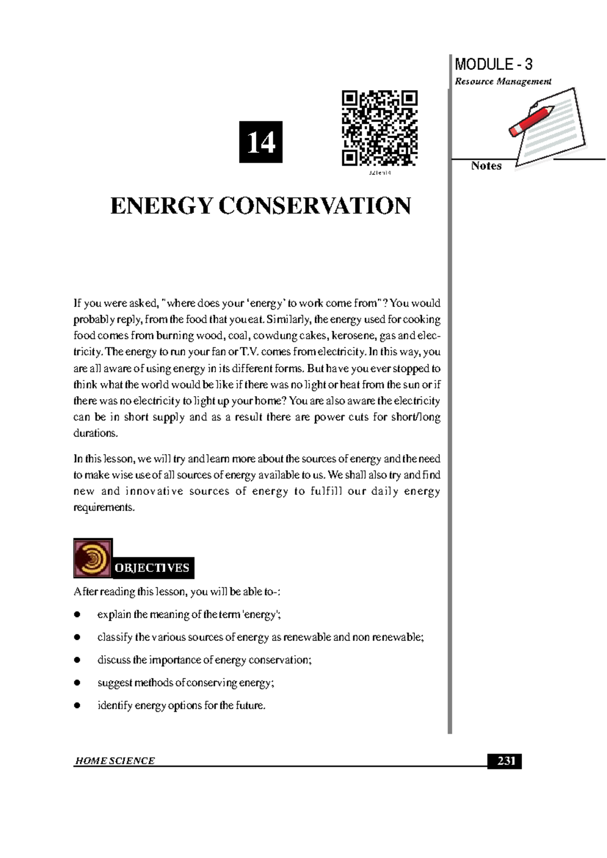 Energy conservation - Good - HOME SCIENCE MODULE - 3 Resource ...