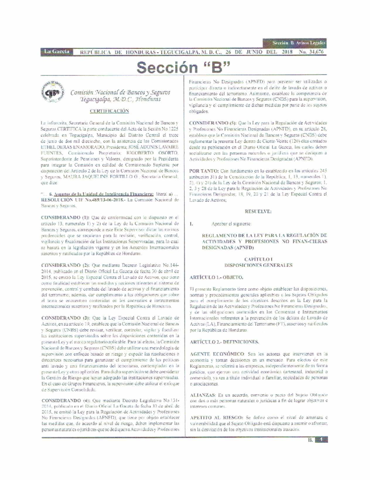 Reglamento de la Ley para la Regulación de Actividades y Profesiones No ...