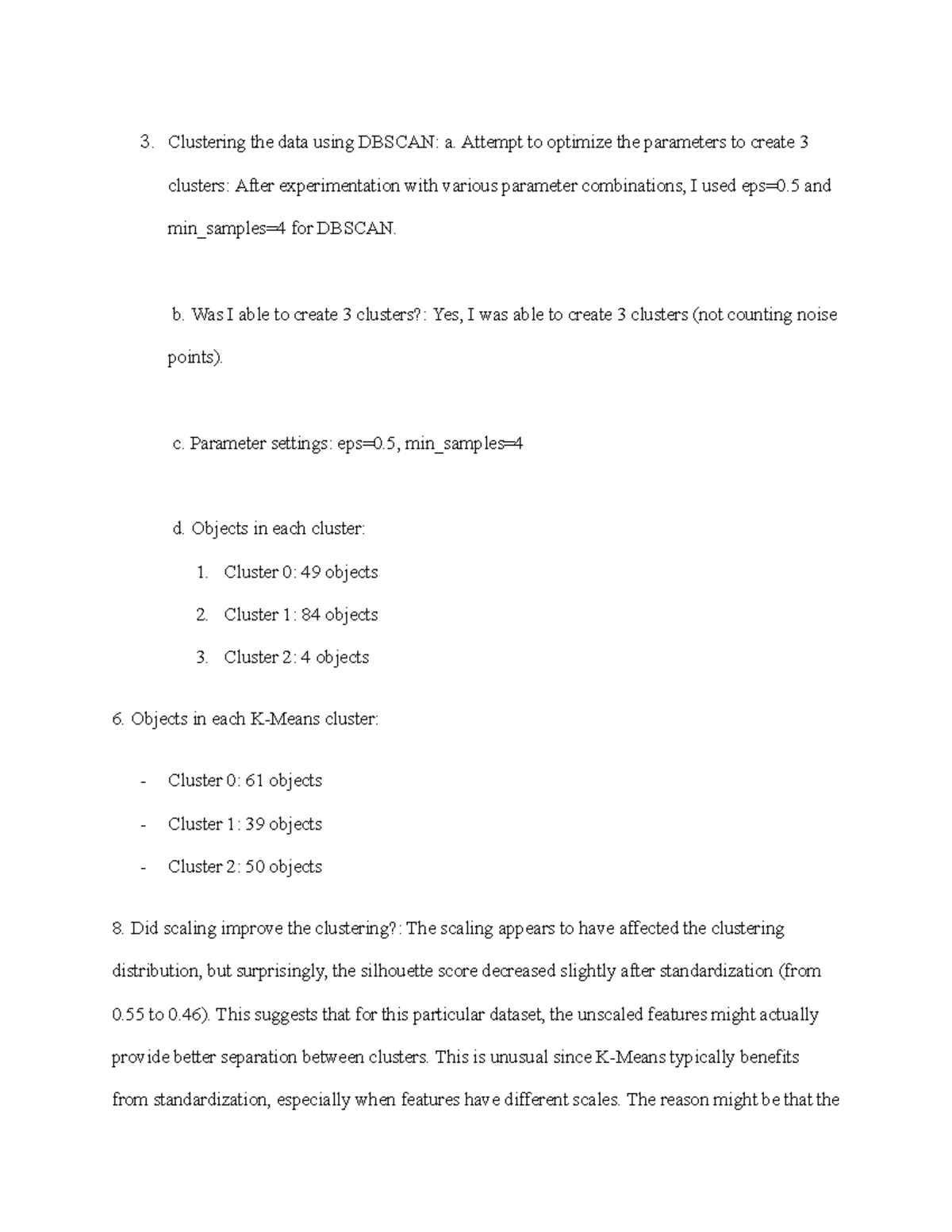 DBSCAN Clustering Analysis & Parameter Optimization - Assignment 9 ...