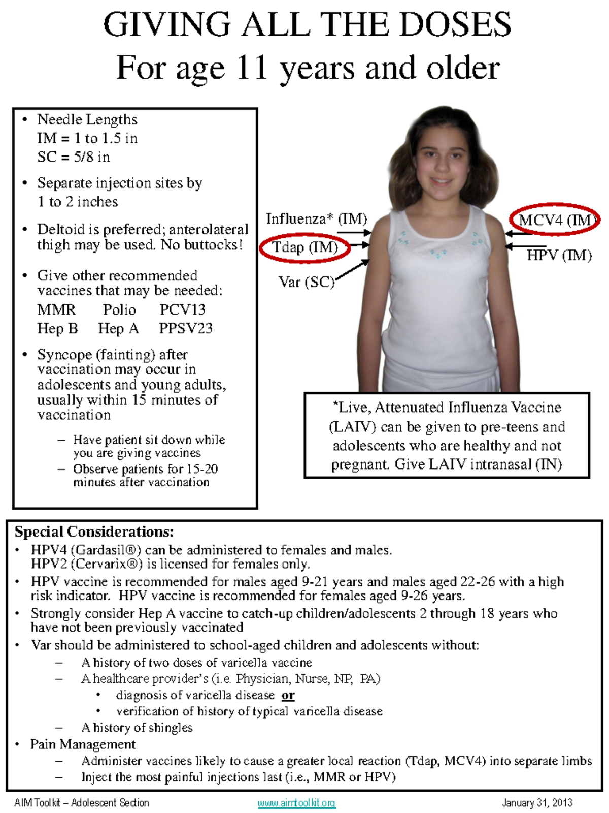 Adolescent Vaccine Guidelines: Dosing for Ages 11-12 Years - Studocu