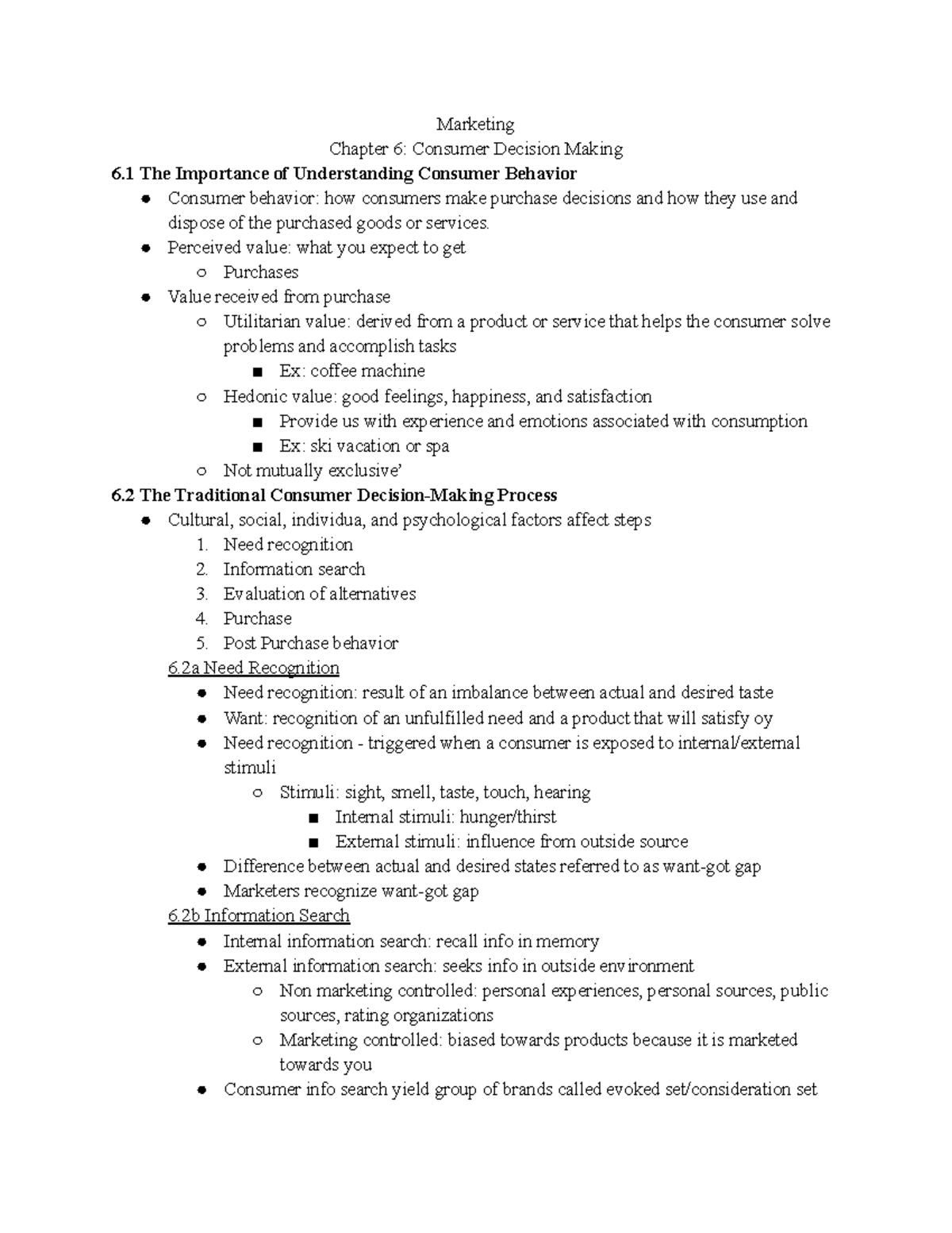Marketing Chapter 6 - Perceived value: what you expect to get Purchases ...