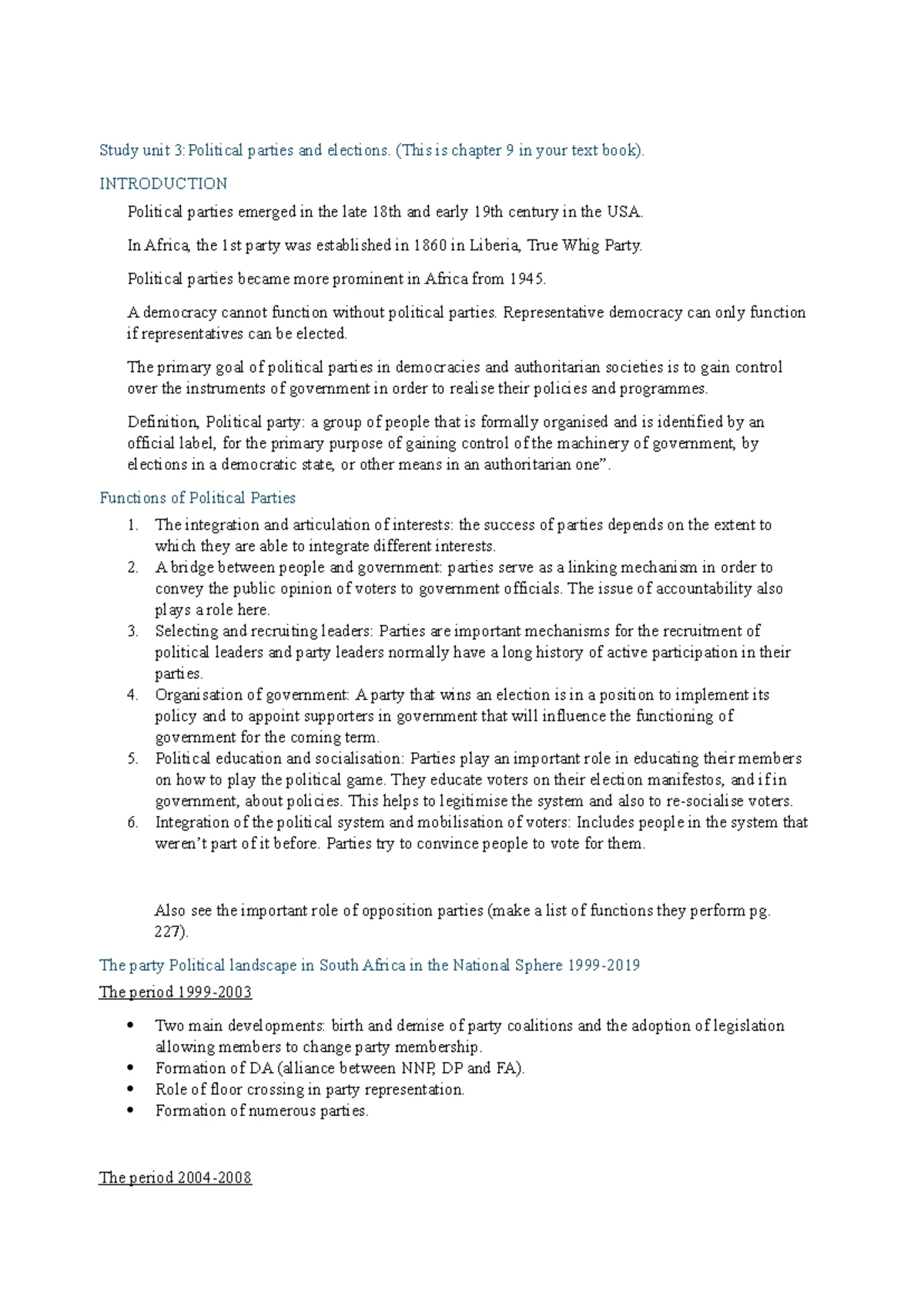 POLI 123 - none - POLI 123 ASSIGNMENT 1 LECTURER: DR. P HEYDENRYCH ...