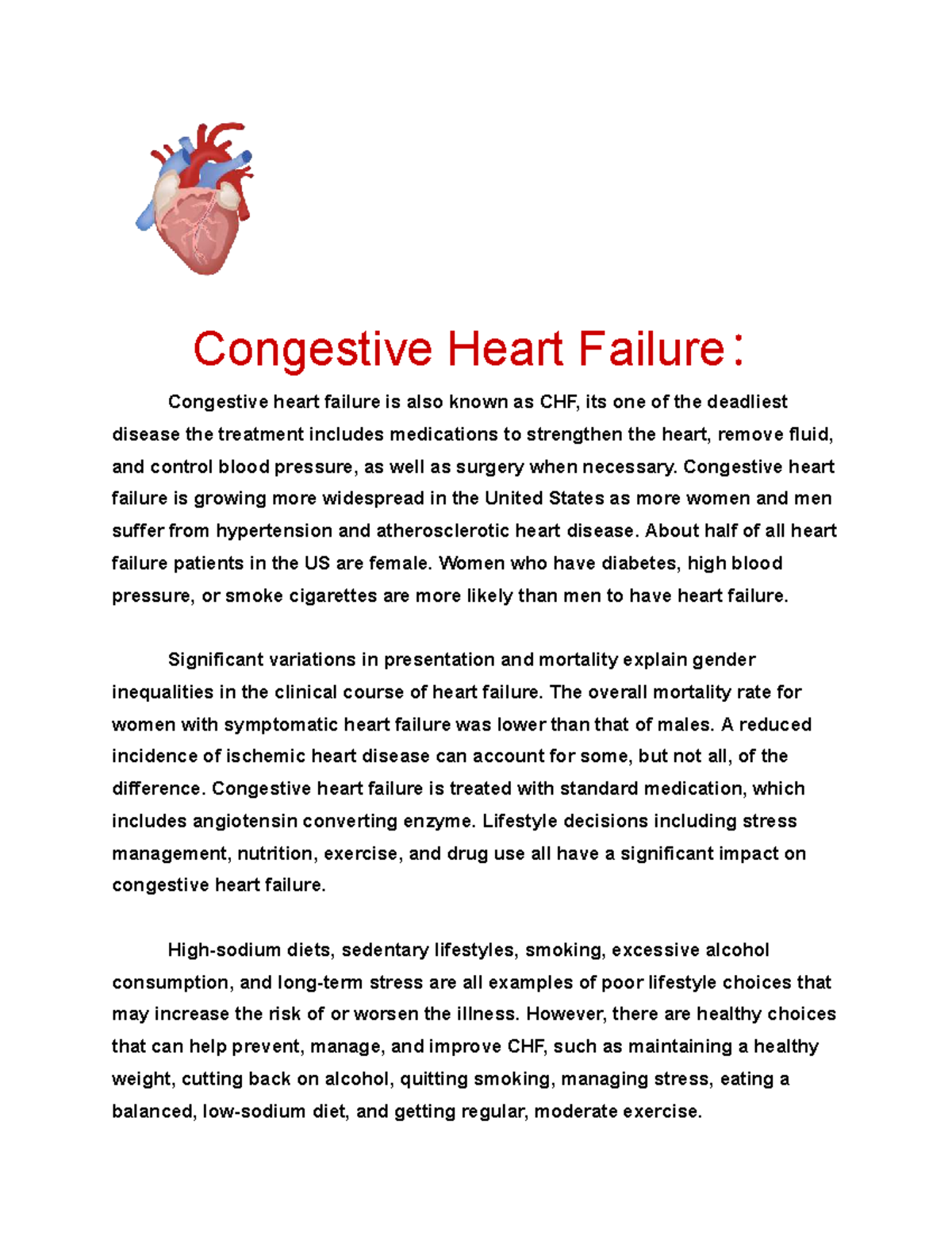 CHF Overview: Understanding Congestive Heart Failure and Its Impact ...