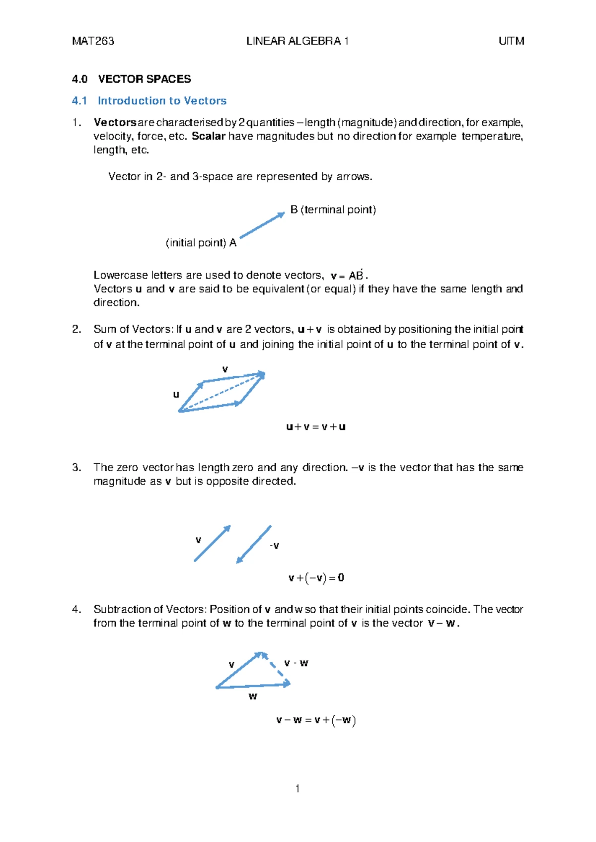 MAT263 Final Exam Paper - Linear Algebra I December 2018 - Studocu