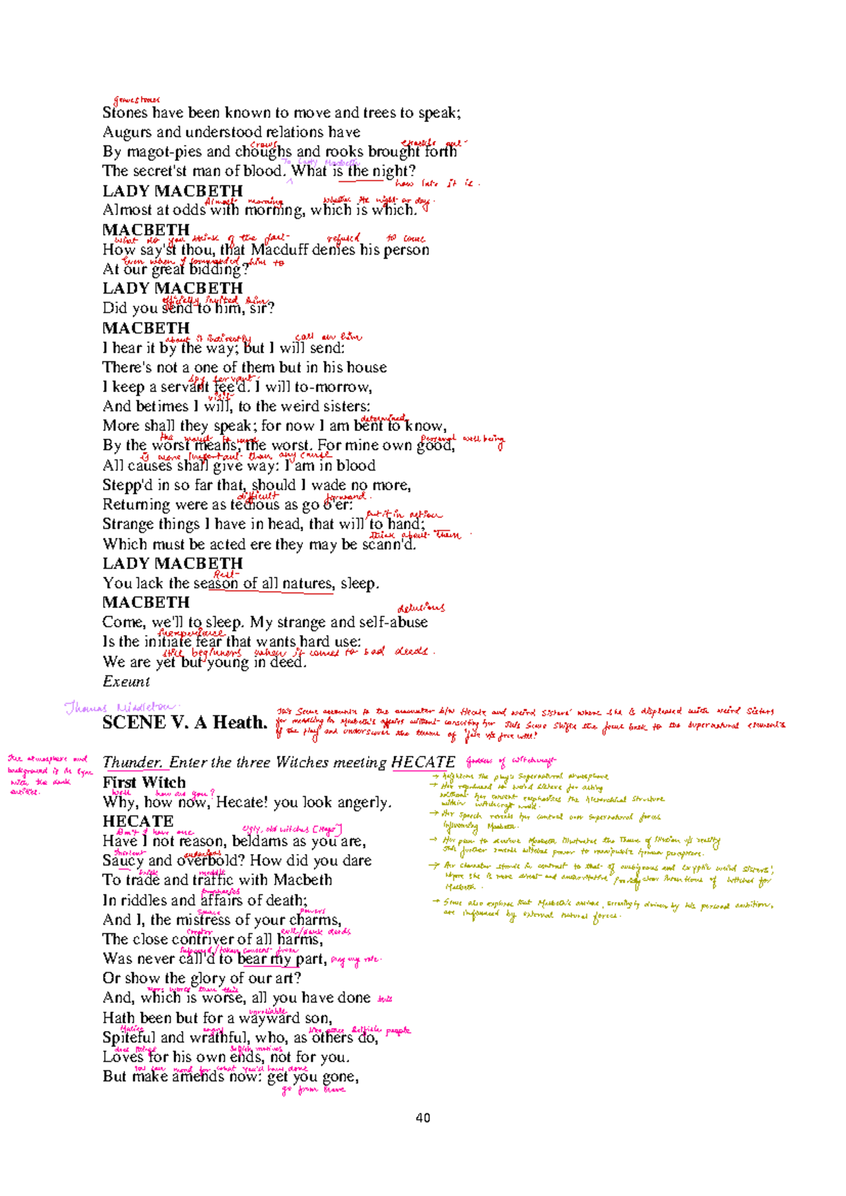 Macbeth Act 3 Scene 5 Analysis and Interpretation - Studocu
