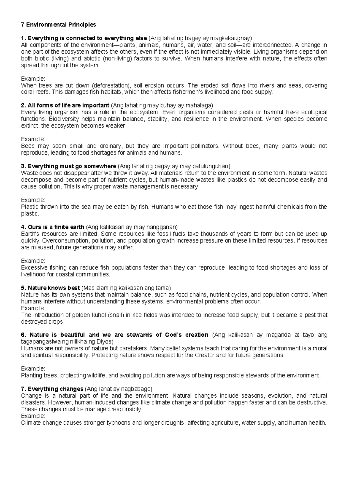 7 Environmental Principles: Understanding Ecosystem Interconnections ...