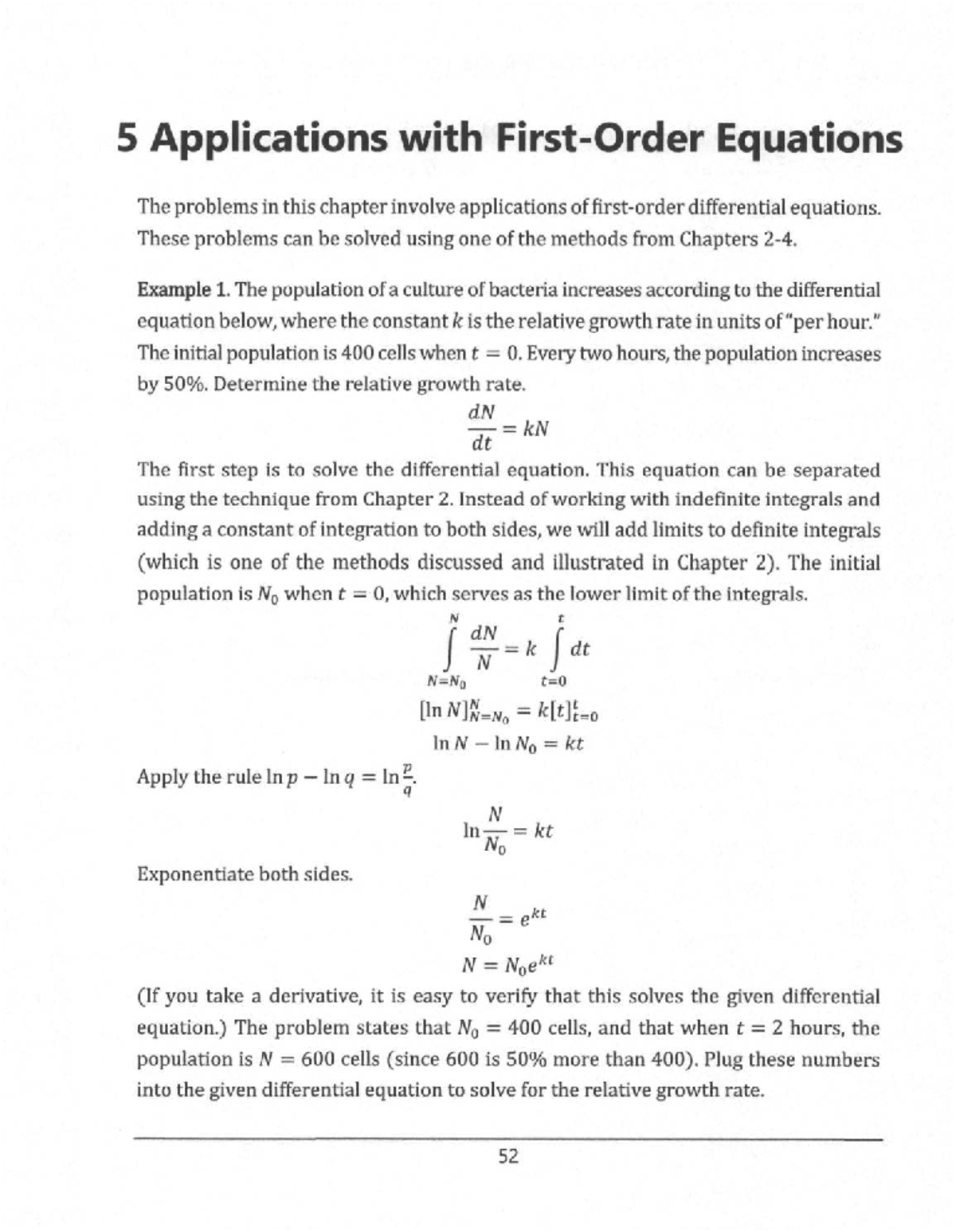 5-Applications with first order equations - 5 Applications with First ...